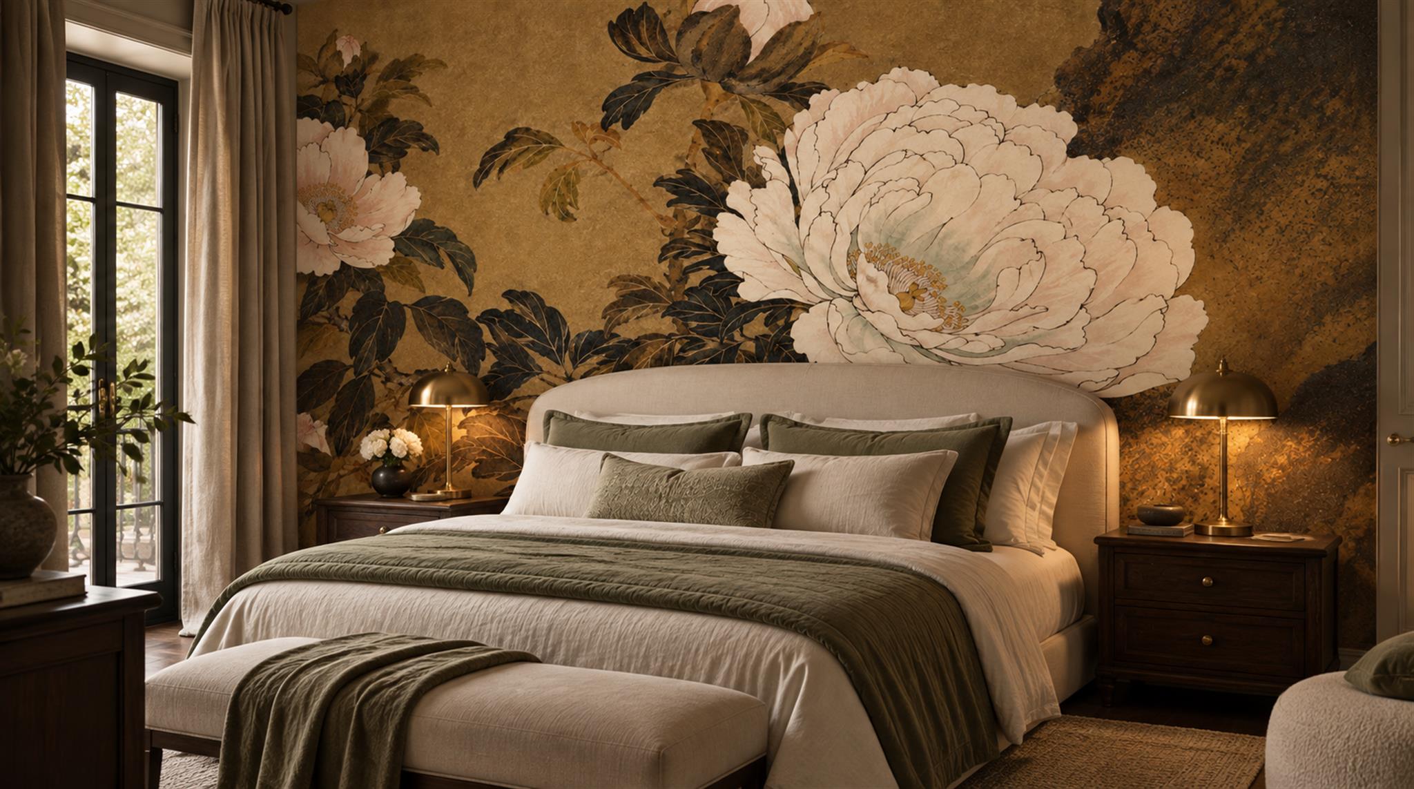 Brown Decorative Wall Art Wallpaper Mural Scene