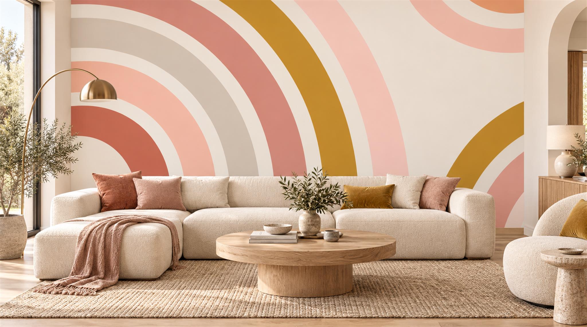 Soft Pastel Decorative Wall Art Wallpaper Mural Main