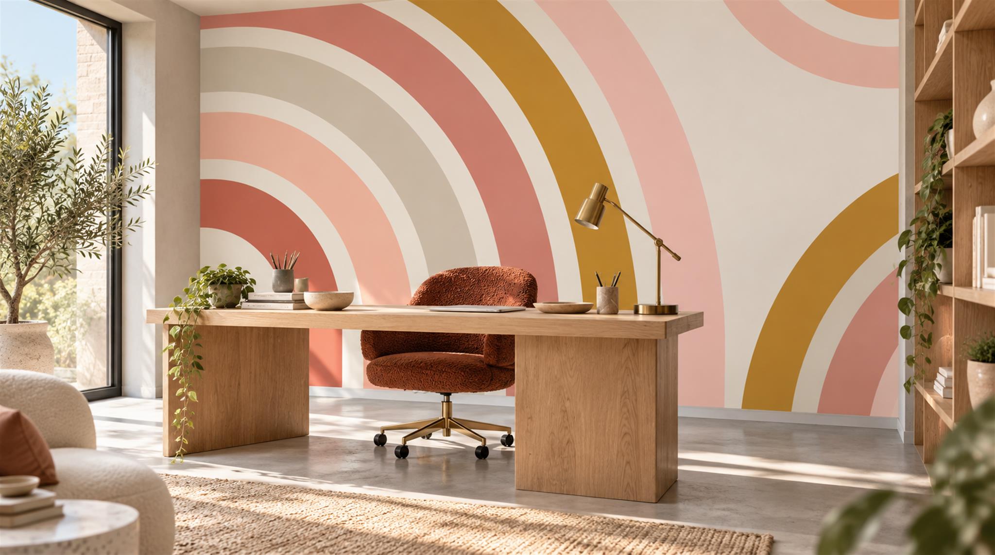 Soft Pastel Decorative Wall Art Wallpaper Mural Scene