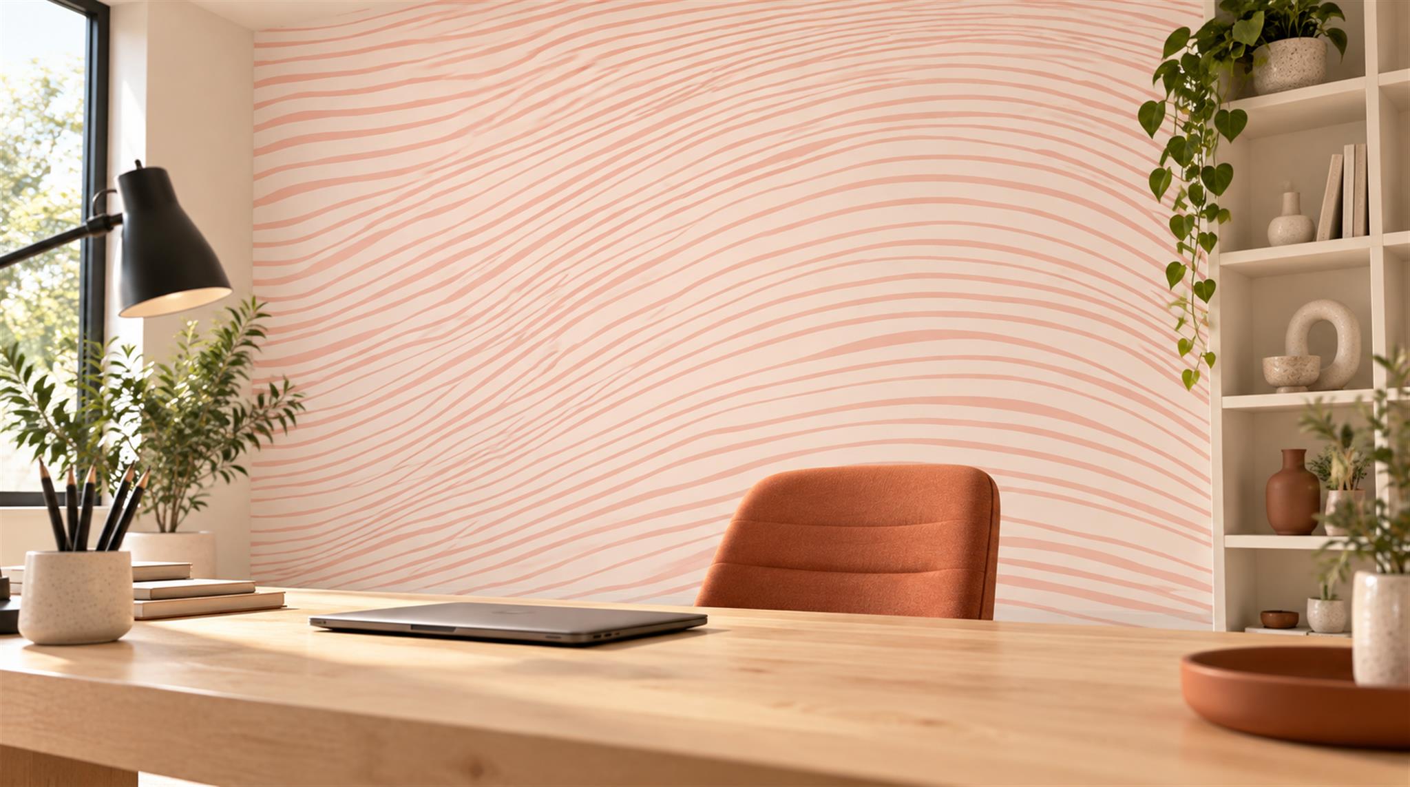 Pink Decorative Wall Art Wallpaper Mural Scene