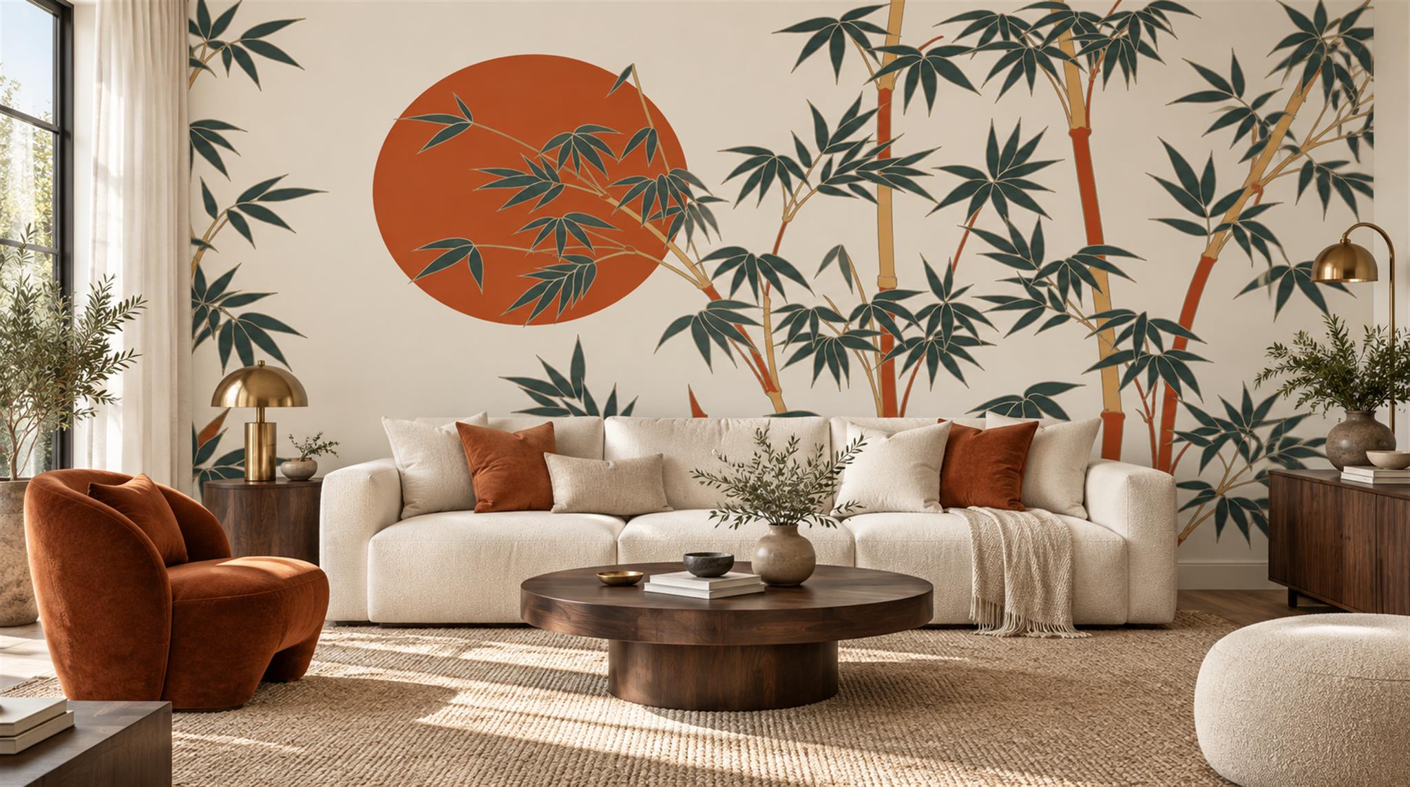 Neutral Decorative Wall Art Wallpaper Mural