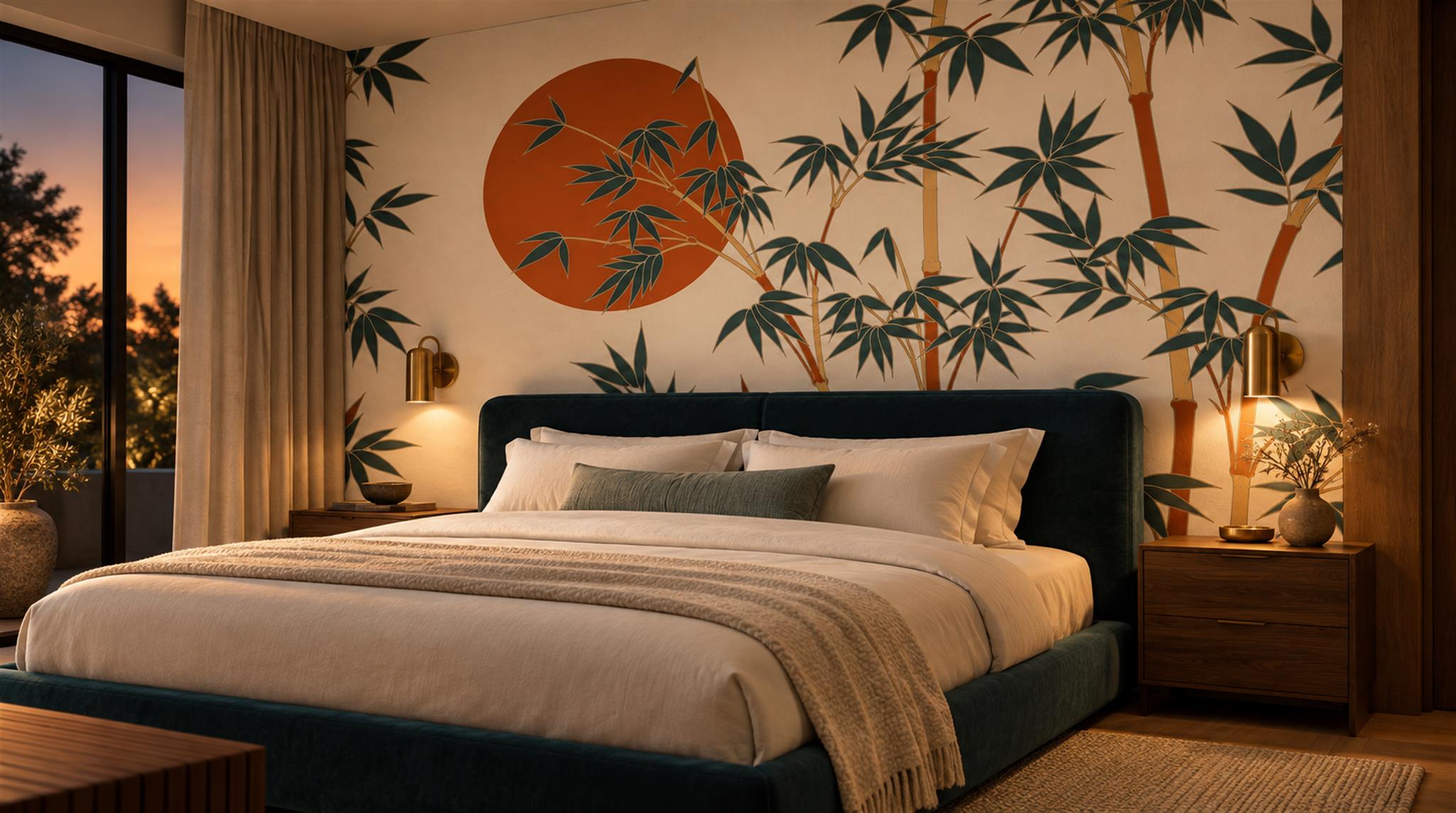 Neutral Decorative Wall Art Wallpaper Mural Scene
