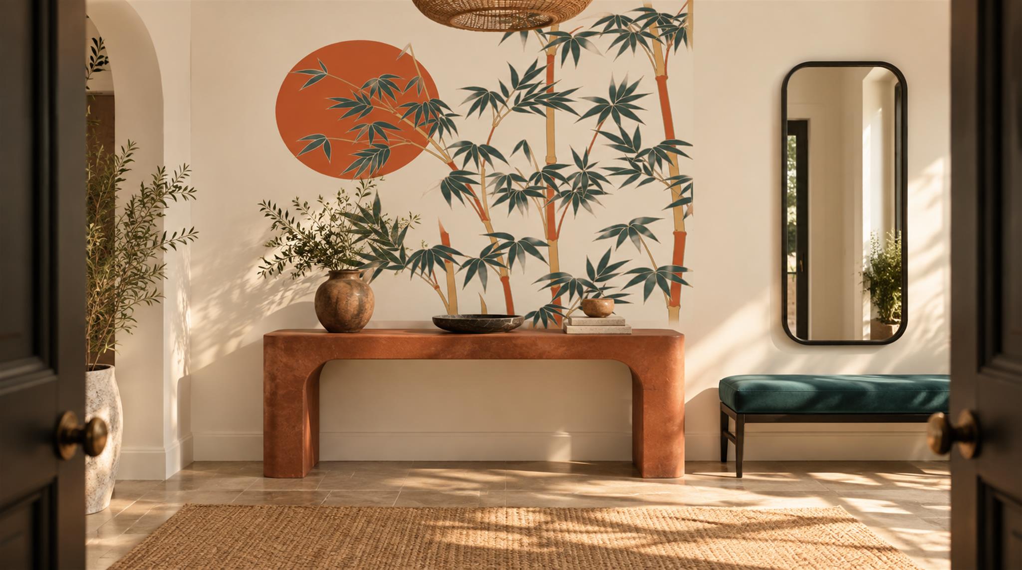 Neutral Decorative Wall Art Wallpaper Mural Scene