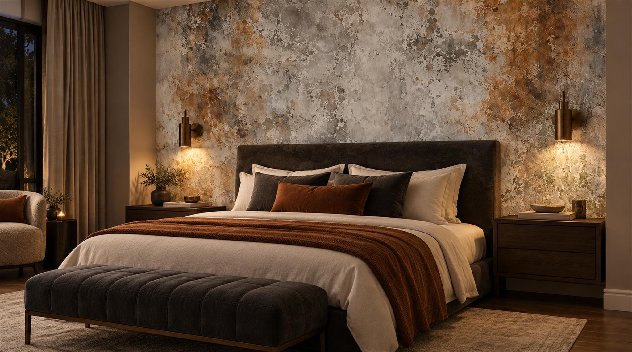 Grey Stone Texture Wallpaper Mural Scene