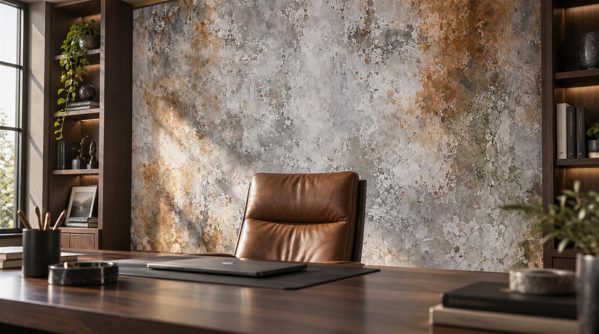 Grey Stone Texture Wallpaper Mural Scene