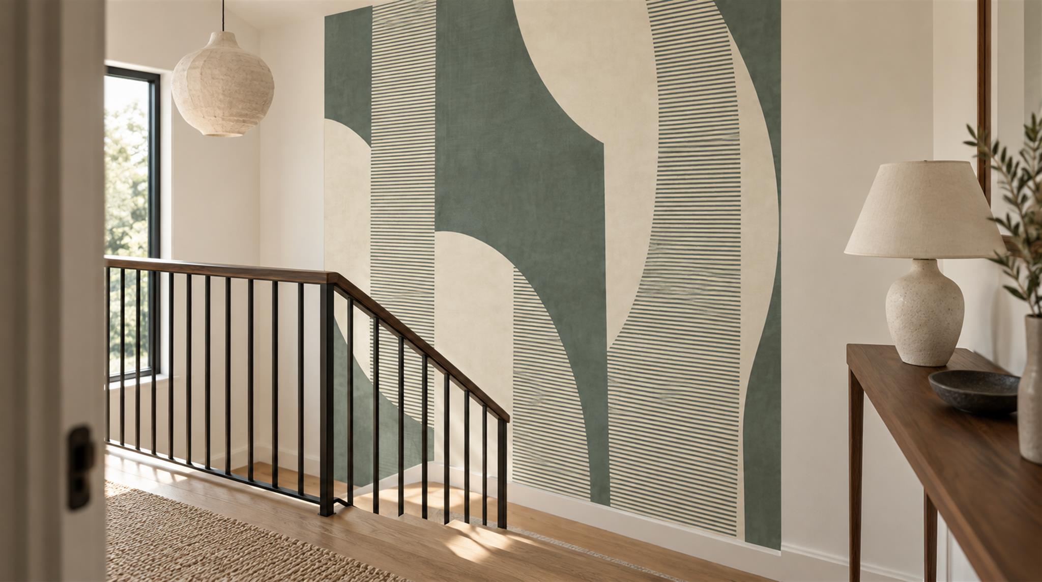 Neutral Decorative Wall Art Wallpaper Mural Scene