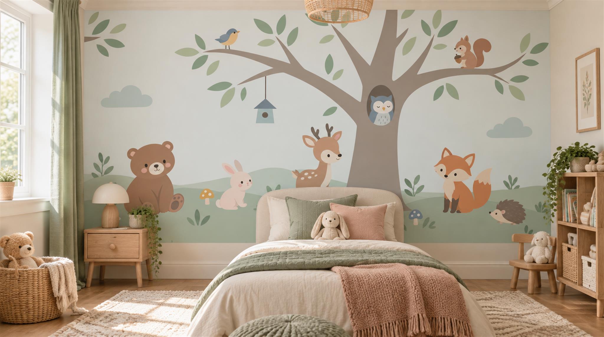Soft Pastel Decorative Wall Art Wallpaper Mural Main