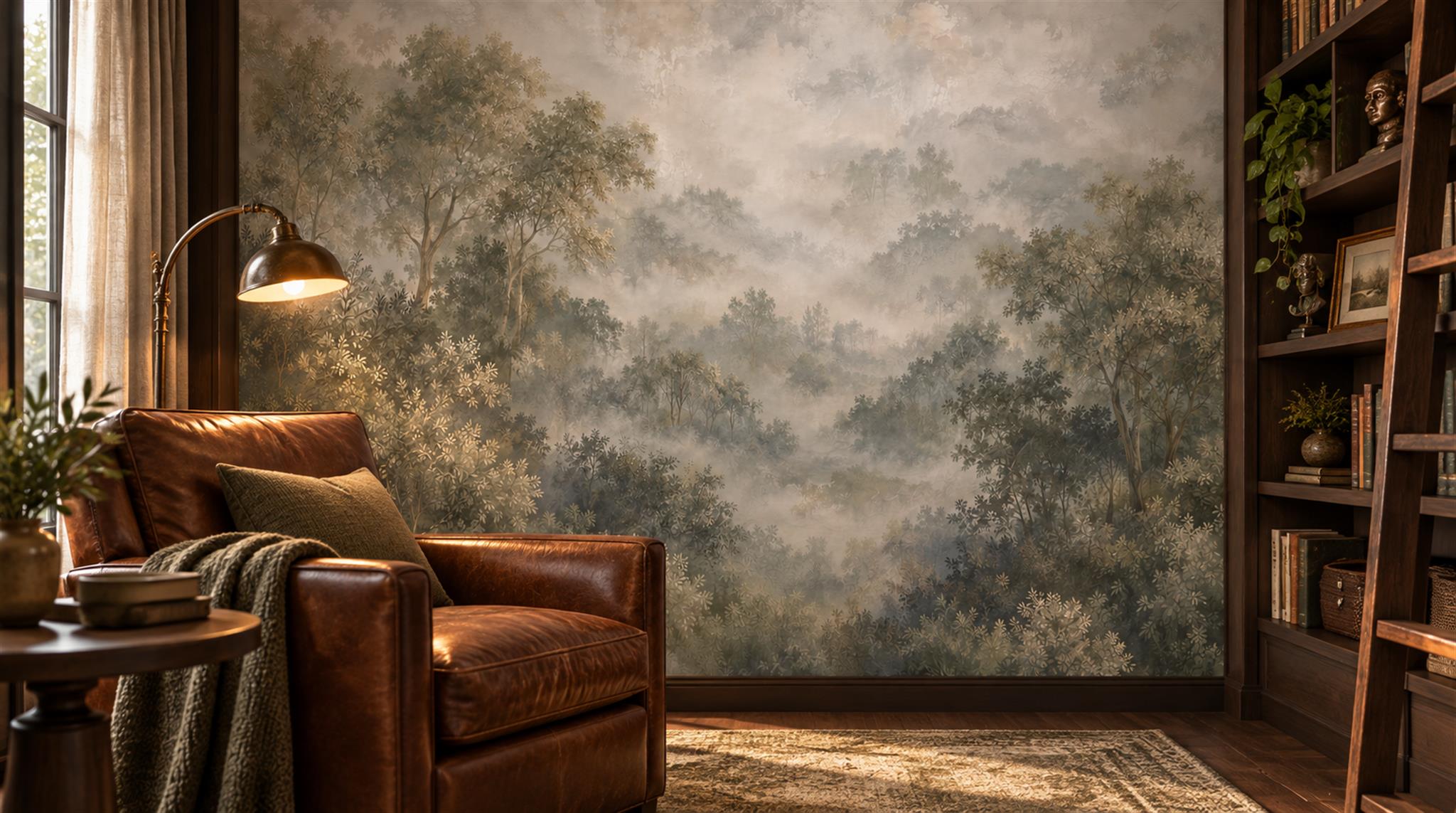 Grey Decorative Wall Art Wallpaper Mural Scene
