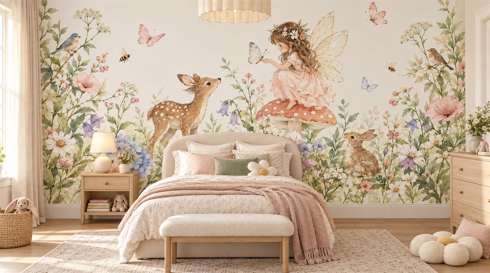 Ivory Decorative Wall Art Wallpaper Mural Main