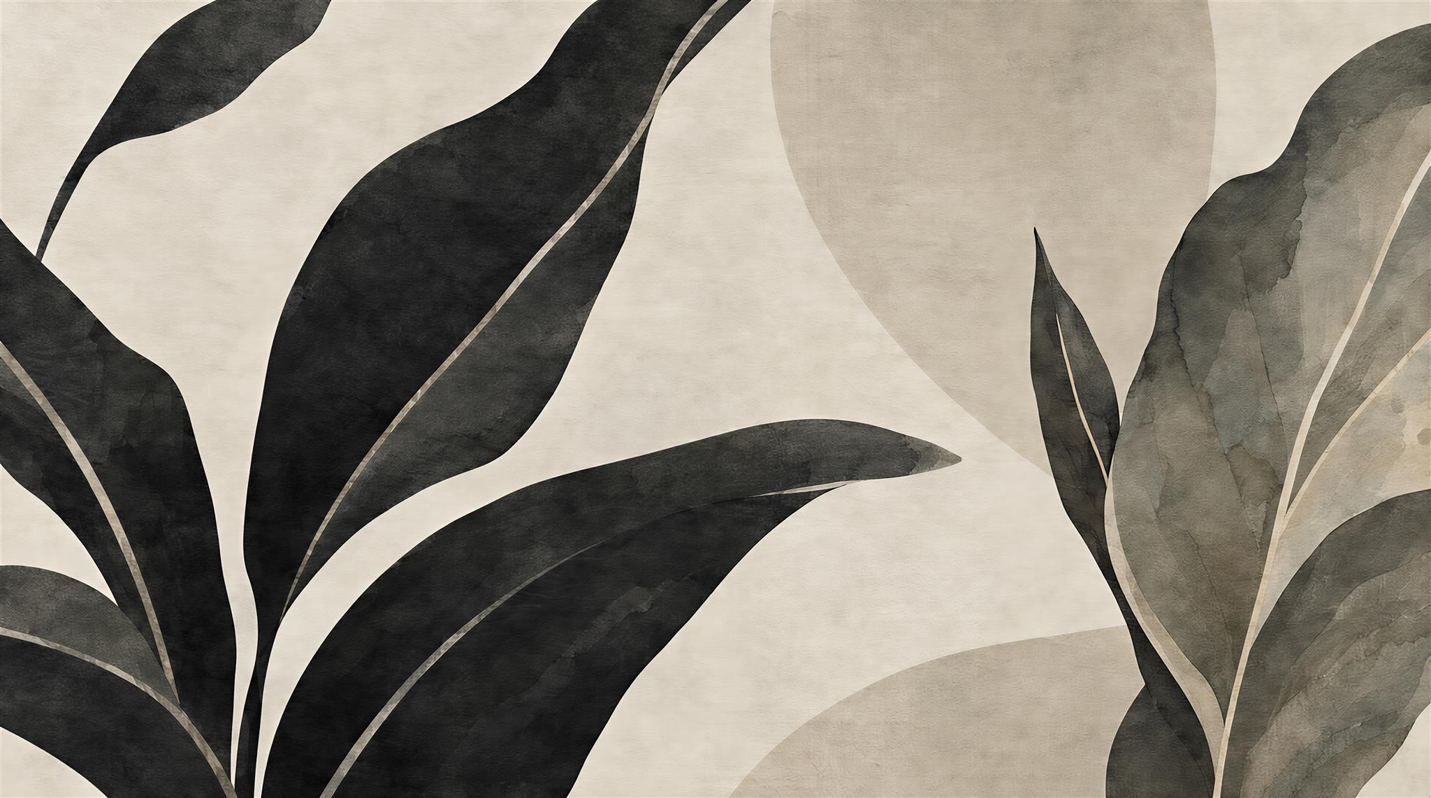 Natural Leaf Patterning Wallpaper Mural Main