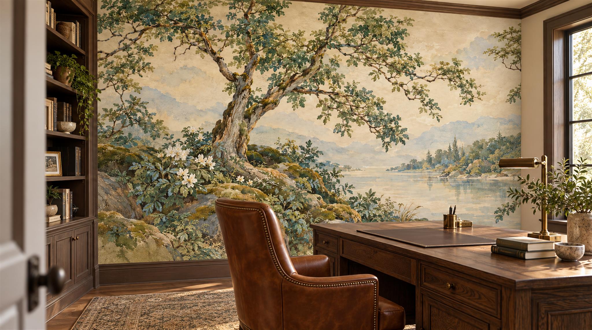 Ivory Decorative Wall Art Wallpaper Mural Scene