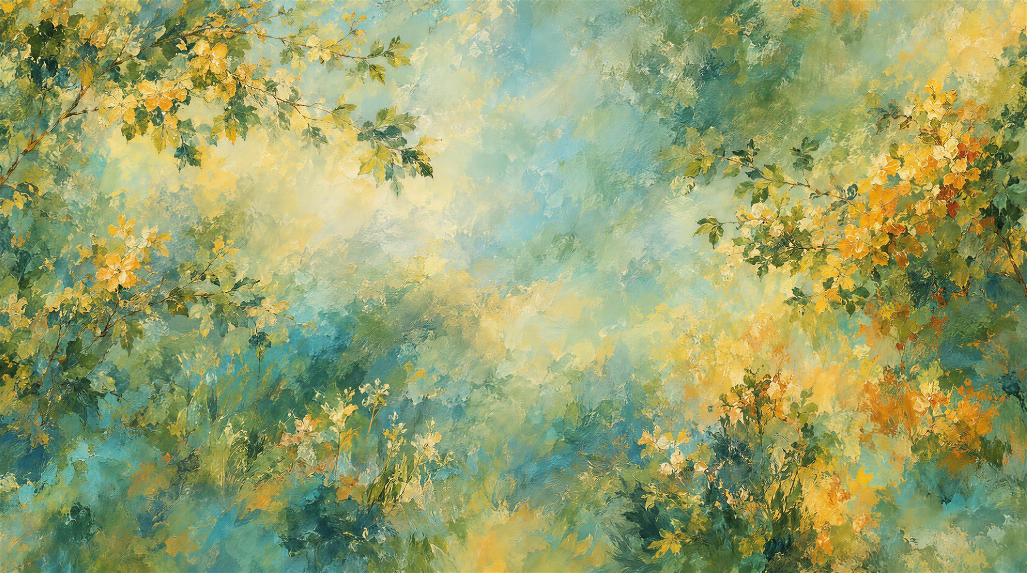 Teal Soft Cloudscape Wallpaper Mural Main
