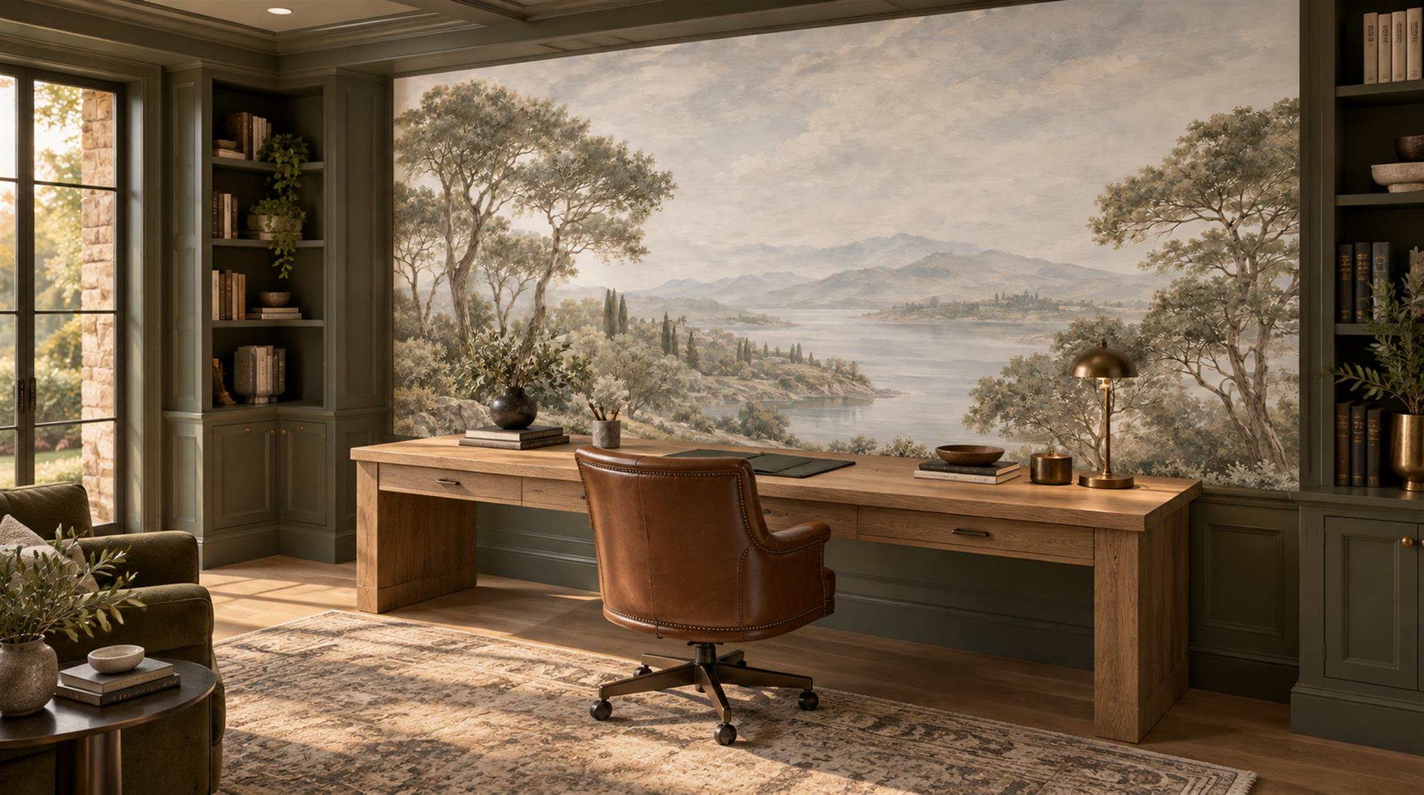 Grey Decorative Wall Art Wallpaper Mural Scene