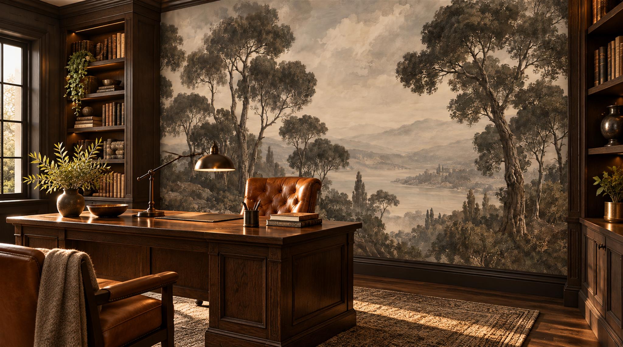 Neutral Decorative Wall Art Wallpaper Mural Scene