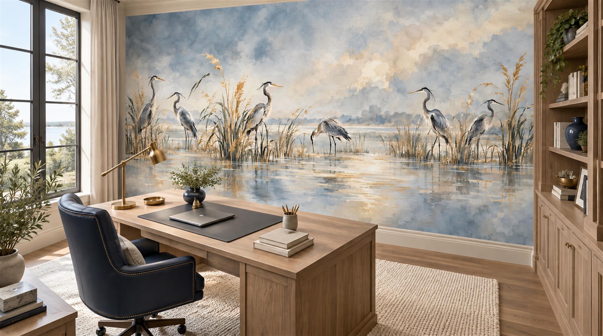 Grey Decorative Wall Art Wallpaper Mural Scene