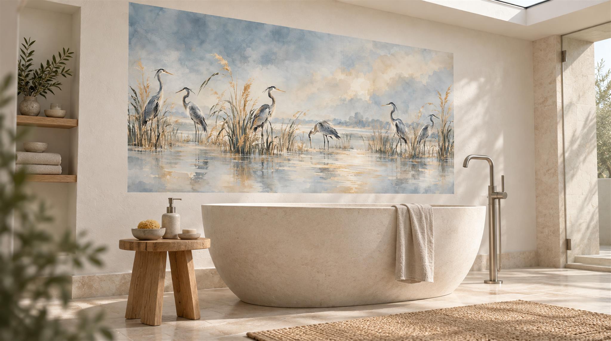 Grey Decorative Wall Art Wallpaper Mural Scene