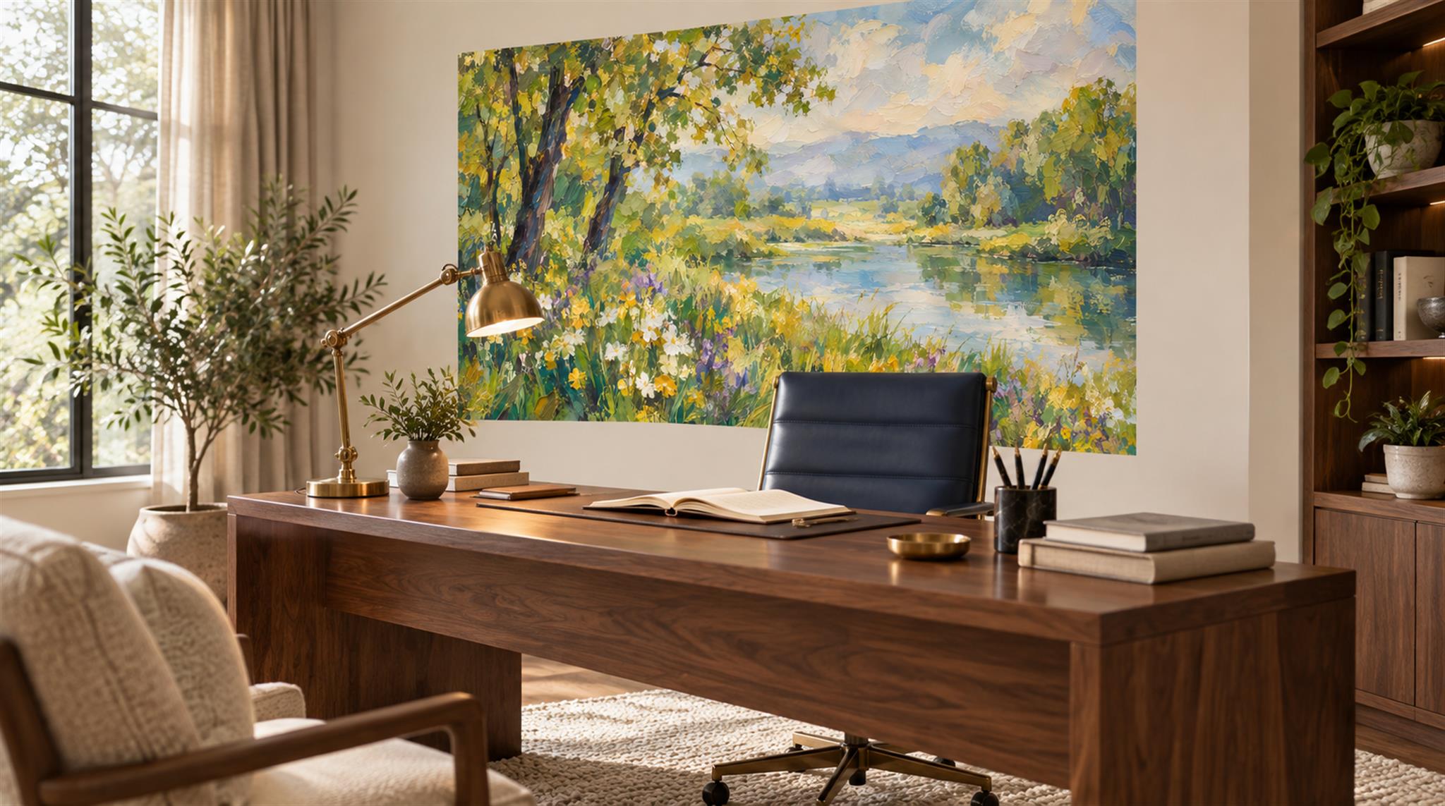 Neutral Decorative Wall Art Wallpaper Mural Scene