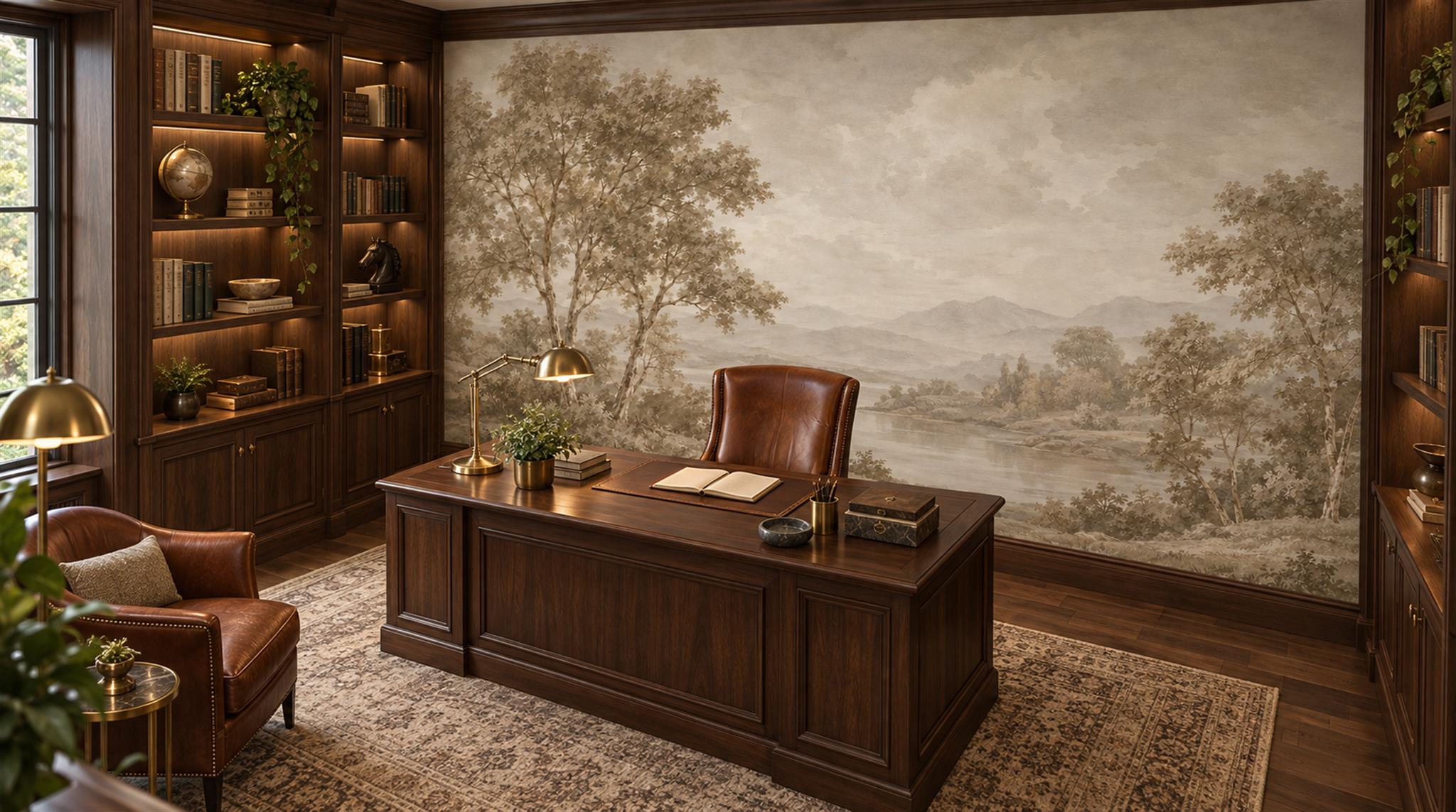 Ivory Decorative Wall Art Wallpaper Mural Scene
