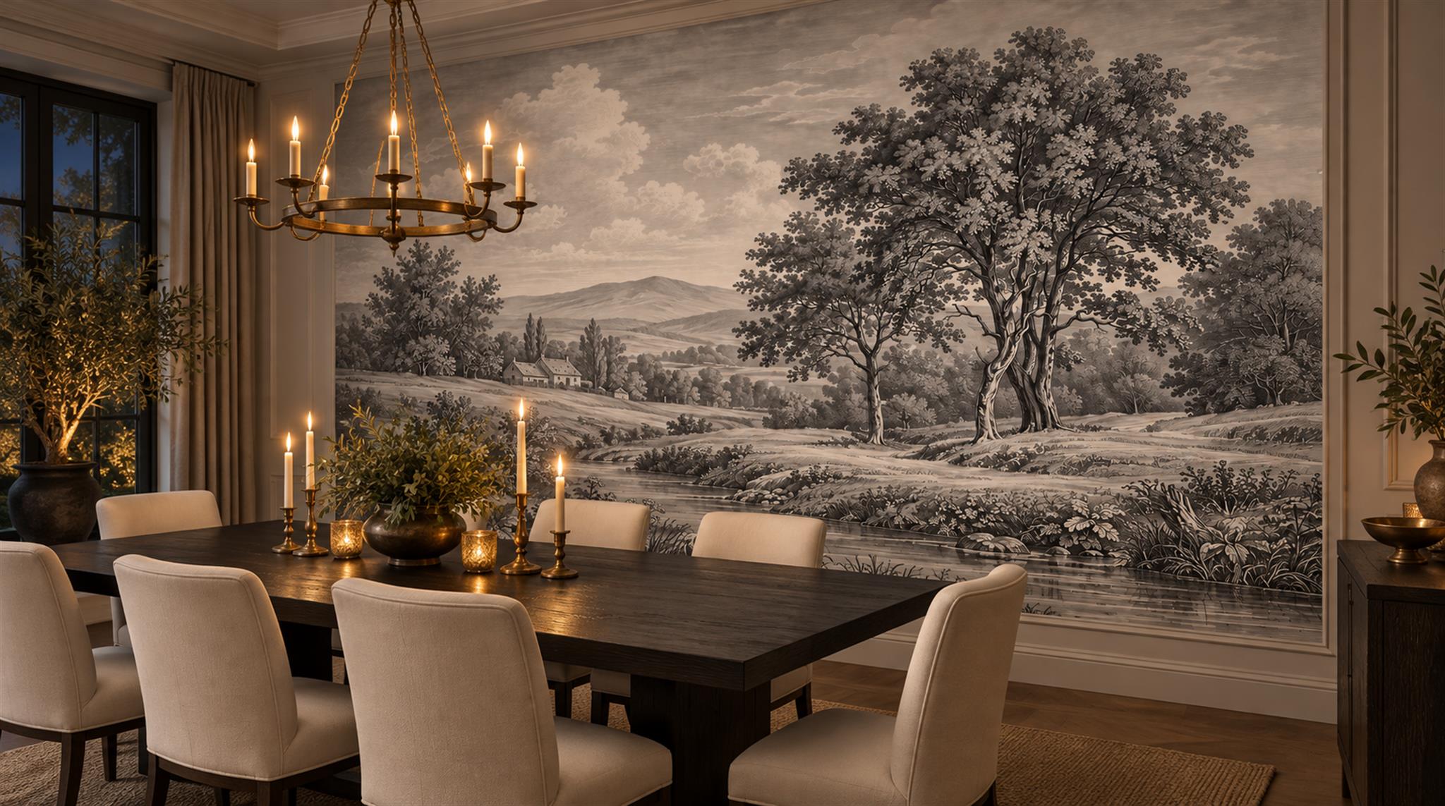 Natural Decorative Wall Art Wallpaper Mural Scene