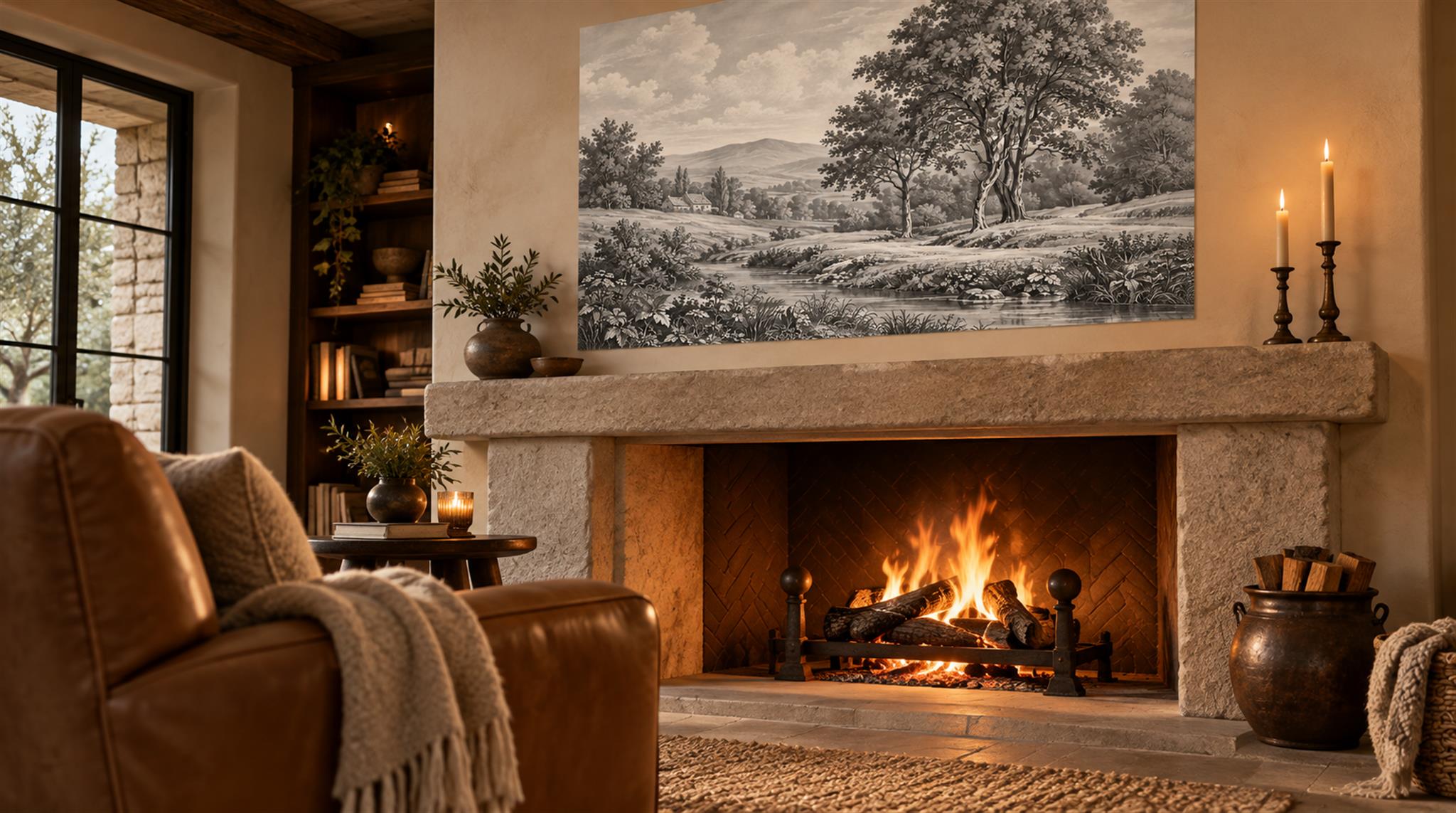 Natural Decorative Wall Art Wallpaper Mural Scene