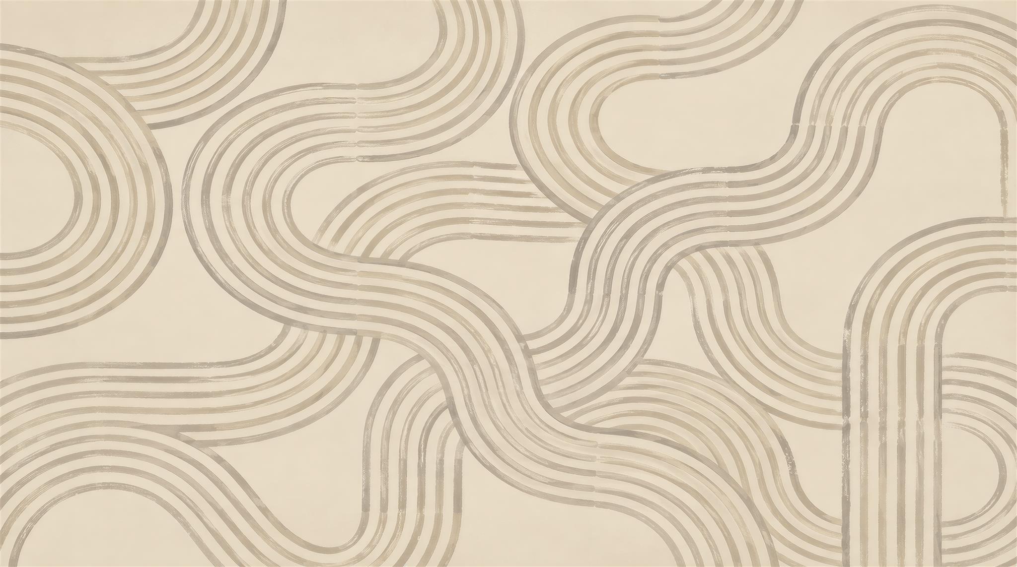 Beige Decorative Wall Art Wallpaper Mural Main