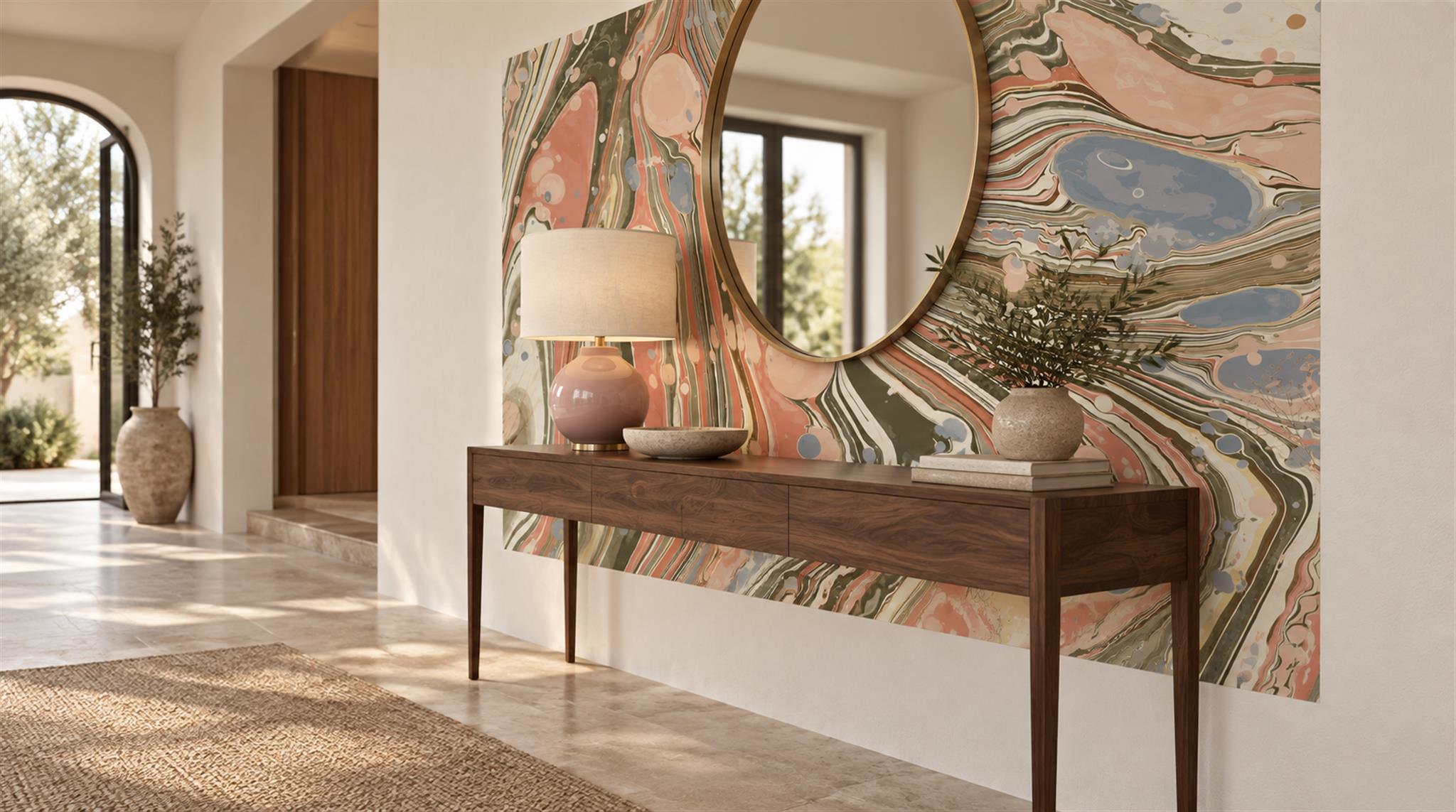 Neutral Decorative Wall Art Wallpaper Mural Scene