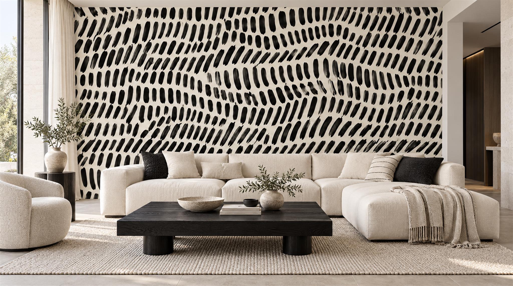 Natural Layered Foliage Wallpaper Mural Main