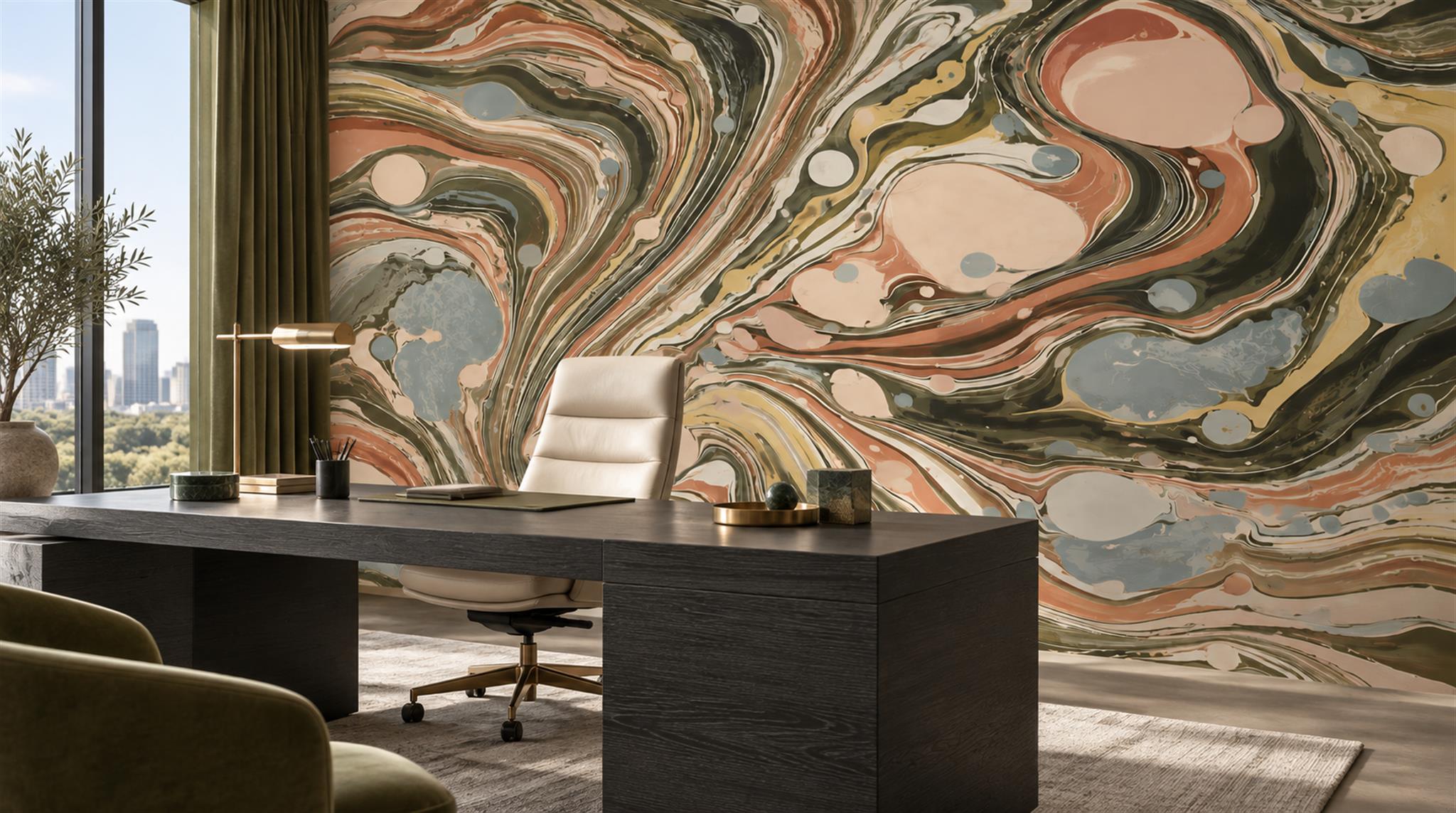 Neutral Decorative Wall Art Wallpaper Mural Scene