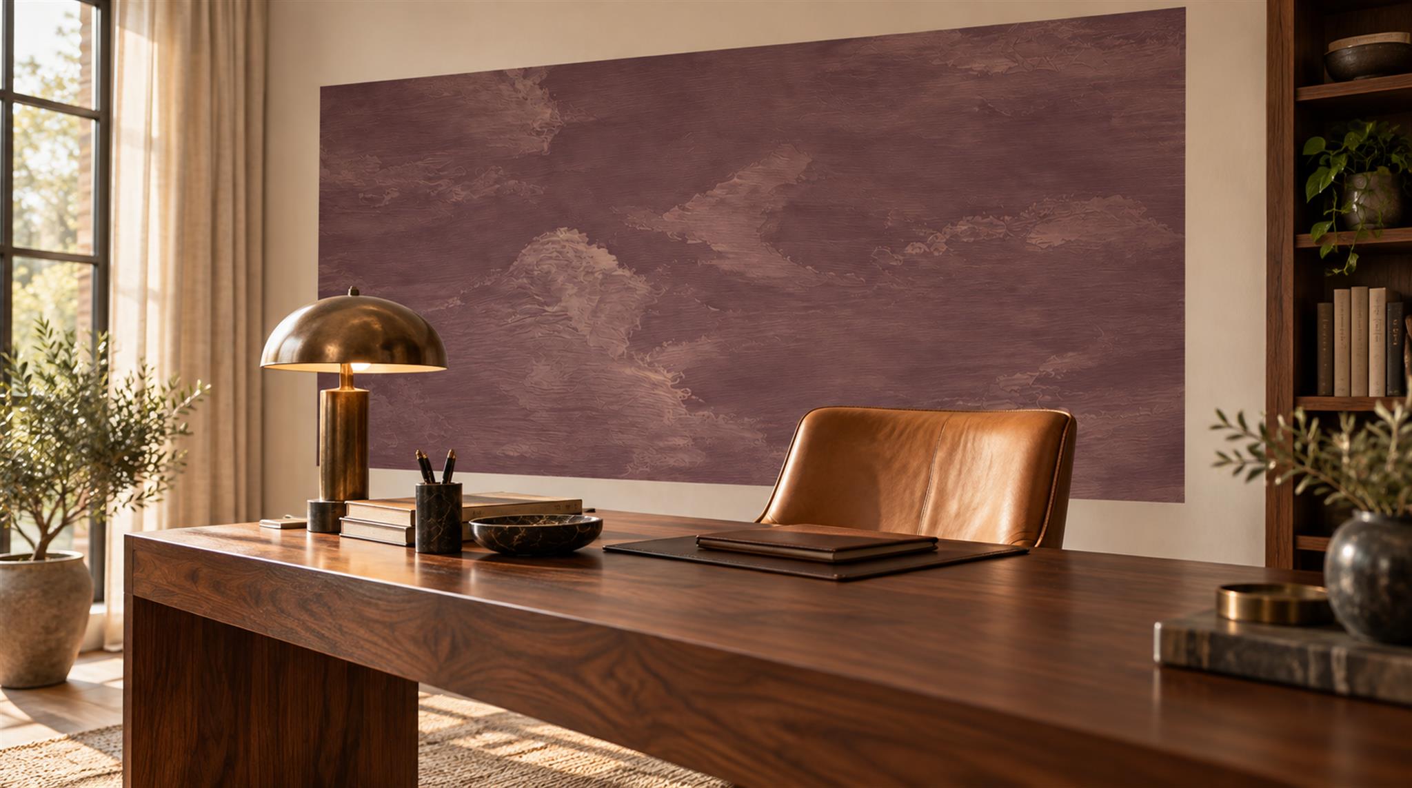 Neutral Soft Cloudscape Wallpaper Mural Scene