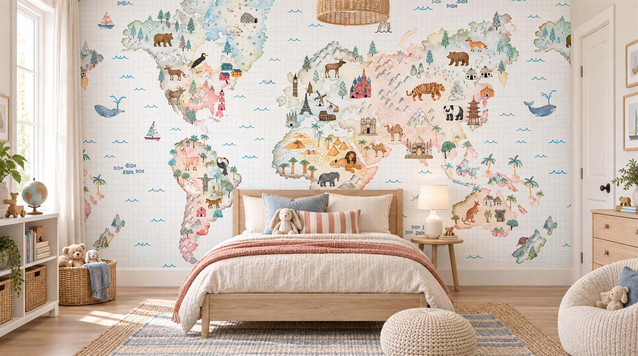 Soft Pastel Decorative Wall Art Wallpaper Mural Main