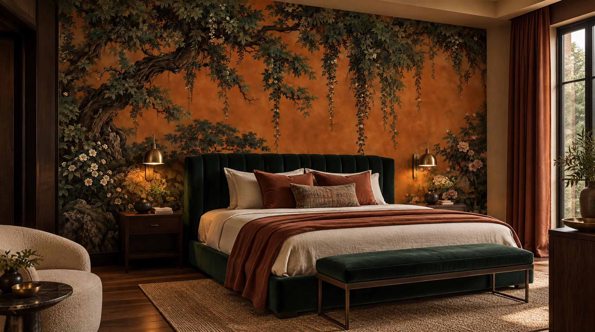 Neutral Decorative Wall Art Wallpaper Mural Scene