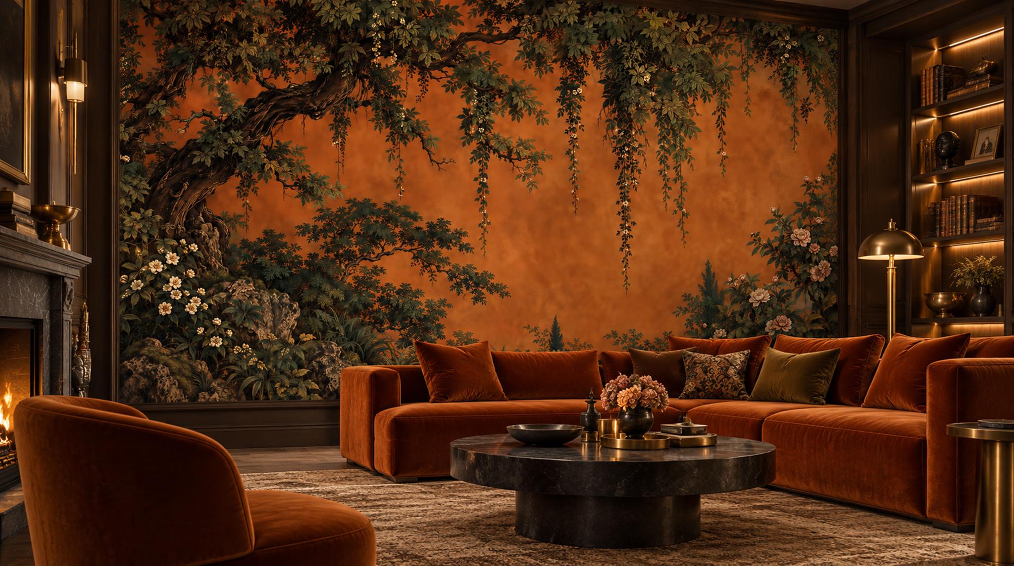 Neutral Decorative Wall Art Wallpaper Mural Scene