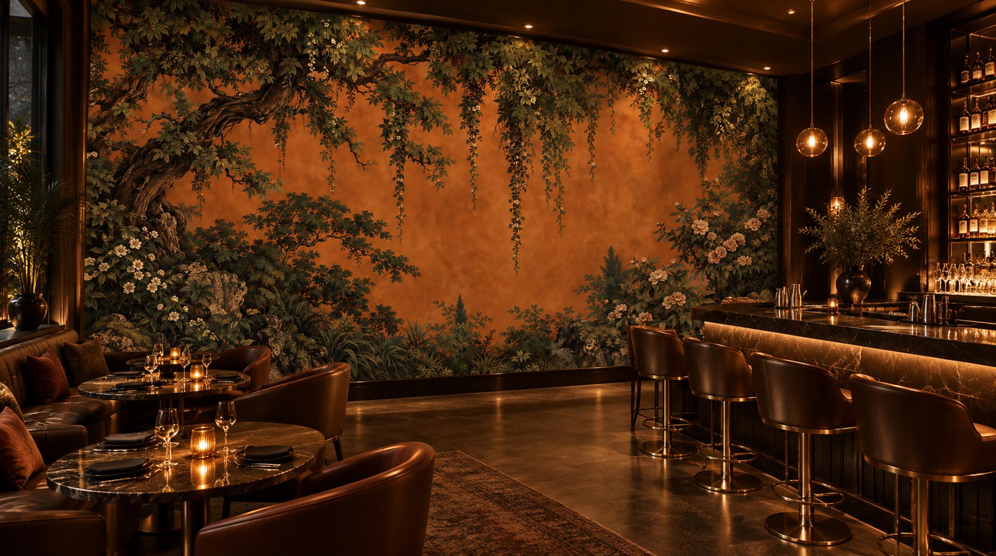 Neutral Decorative Wall Art Wallpaper Mural Scene