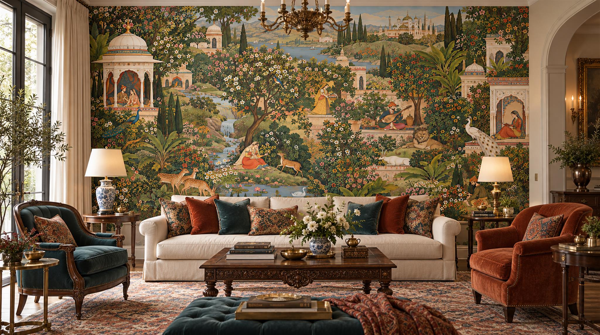Neutral Decorative Wall Art Wallpaper Mural Main