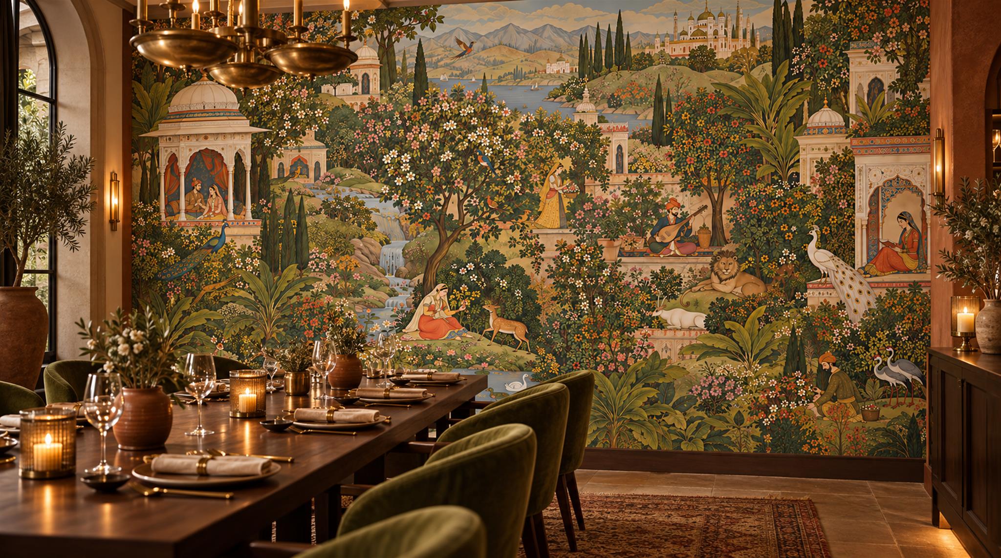 Neutral Decorative Wall Art Wallpaper Mural Scene