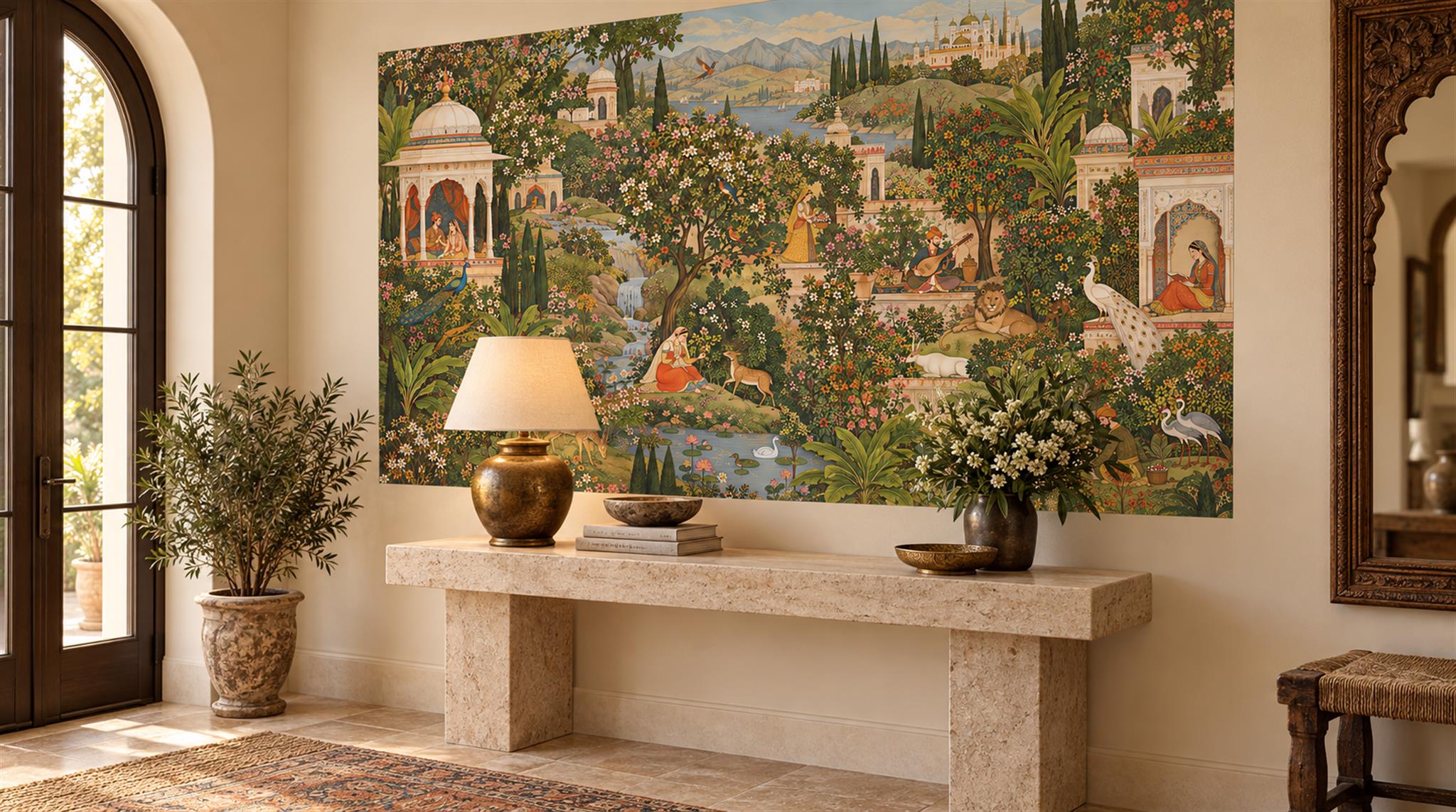 Neutral Decorative Wall Art Wallpaper Mural Scene