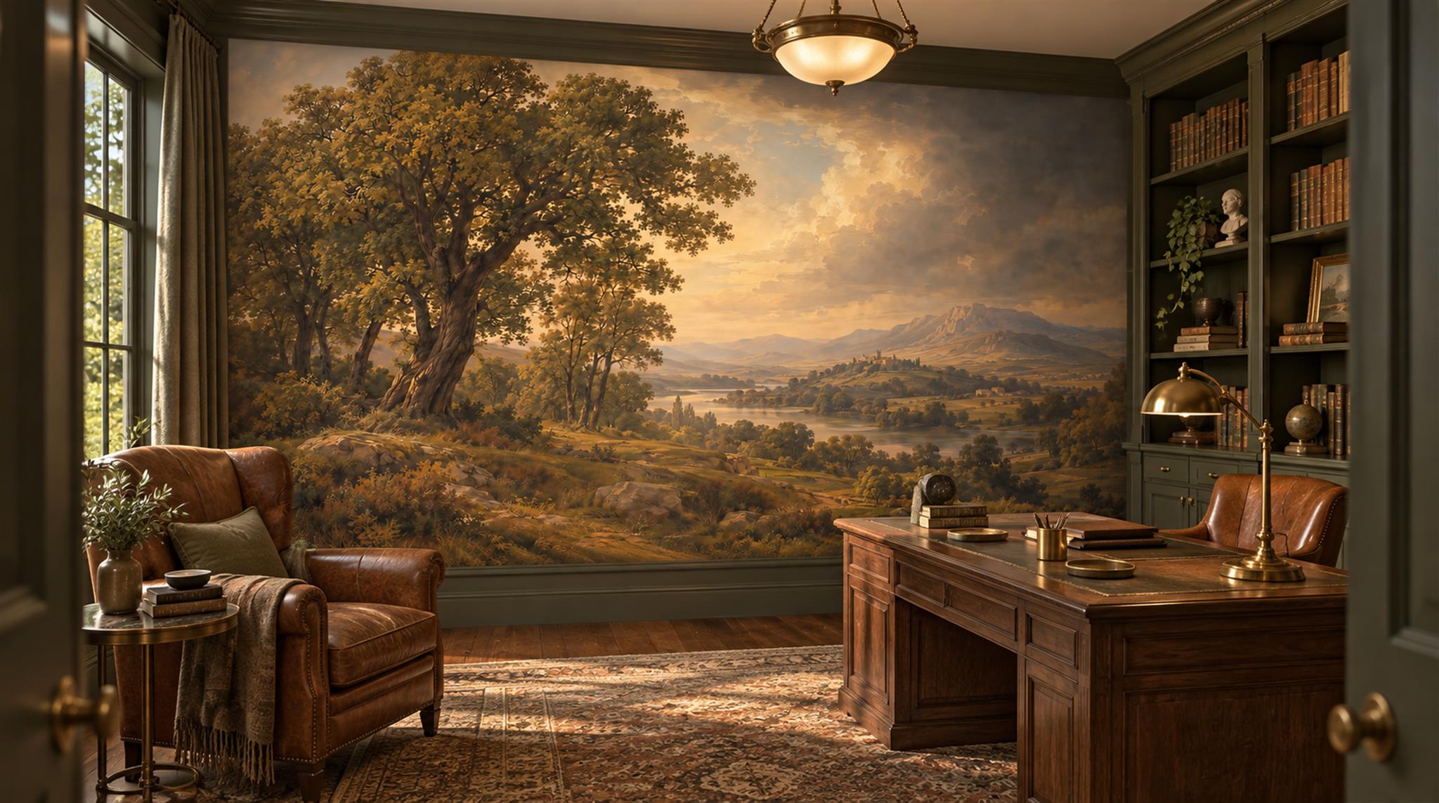 Sepia Decorative Wall Art Wallpaper Mural Scene