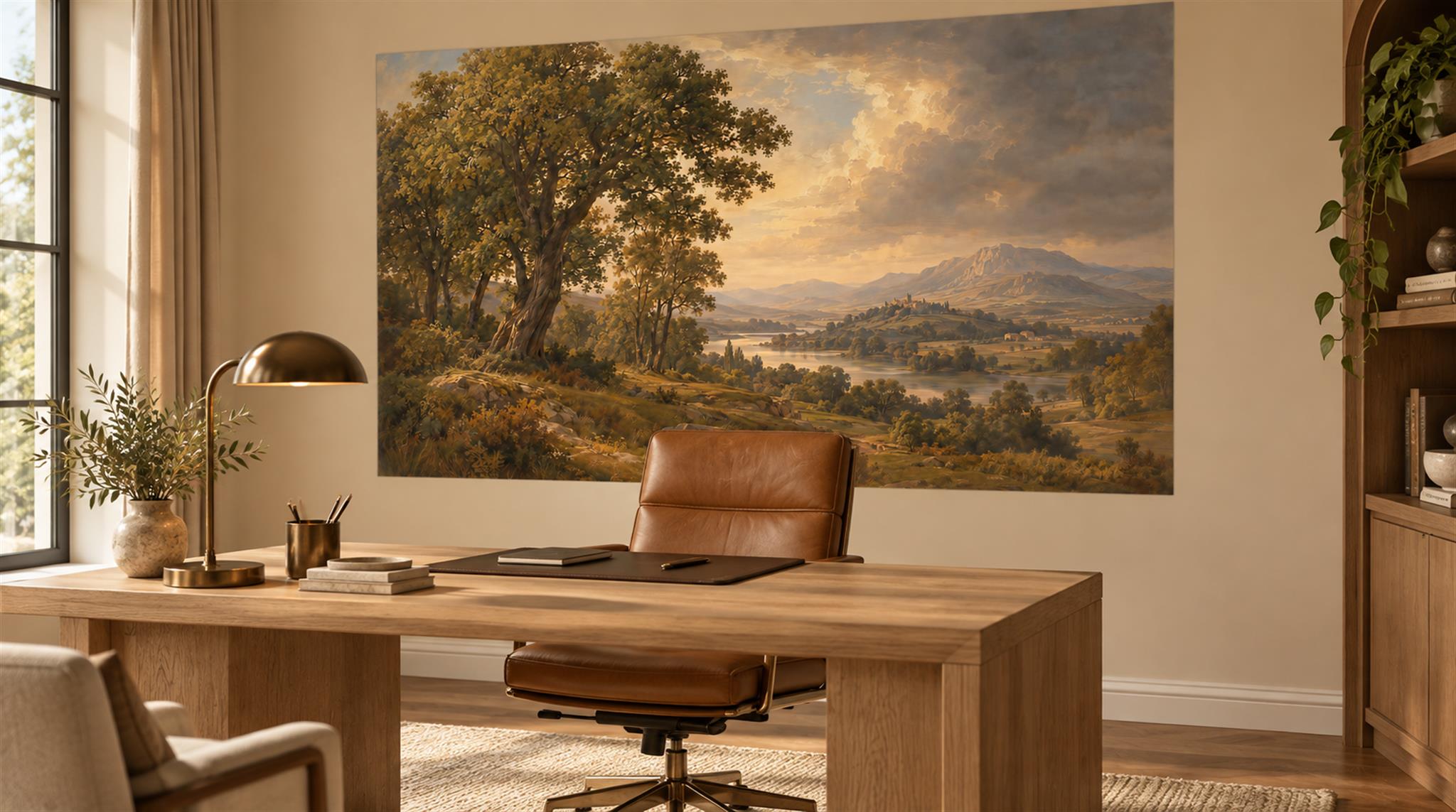 Sepia Decorative Wall Art Wallpaper Mural Scene