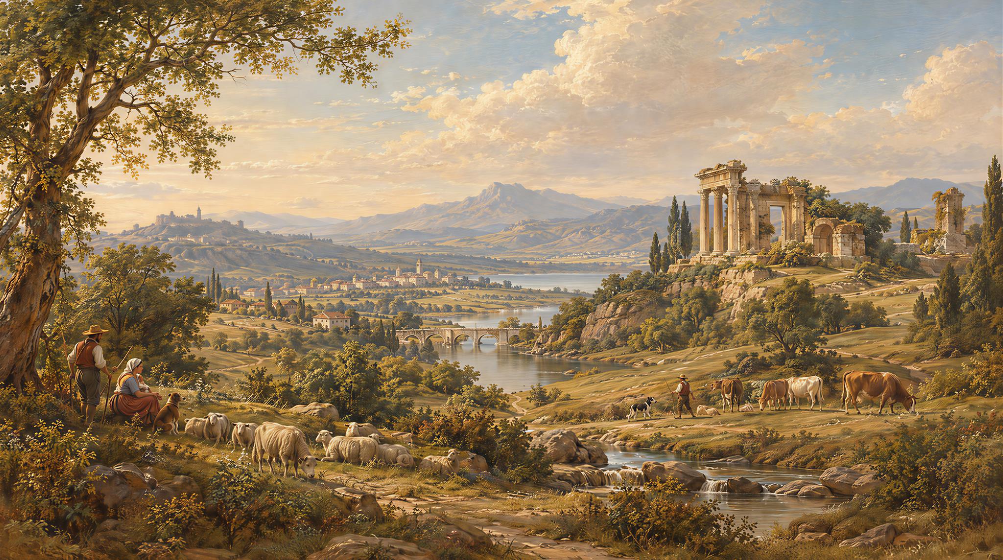Gold Decorative Wall Art Wallpaper Mural Scene