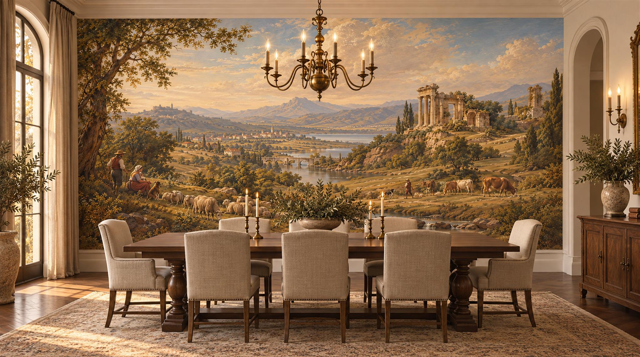 Gold Decorative Wall Art Wallpaper Mural Main
