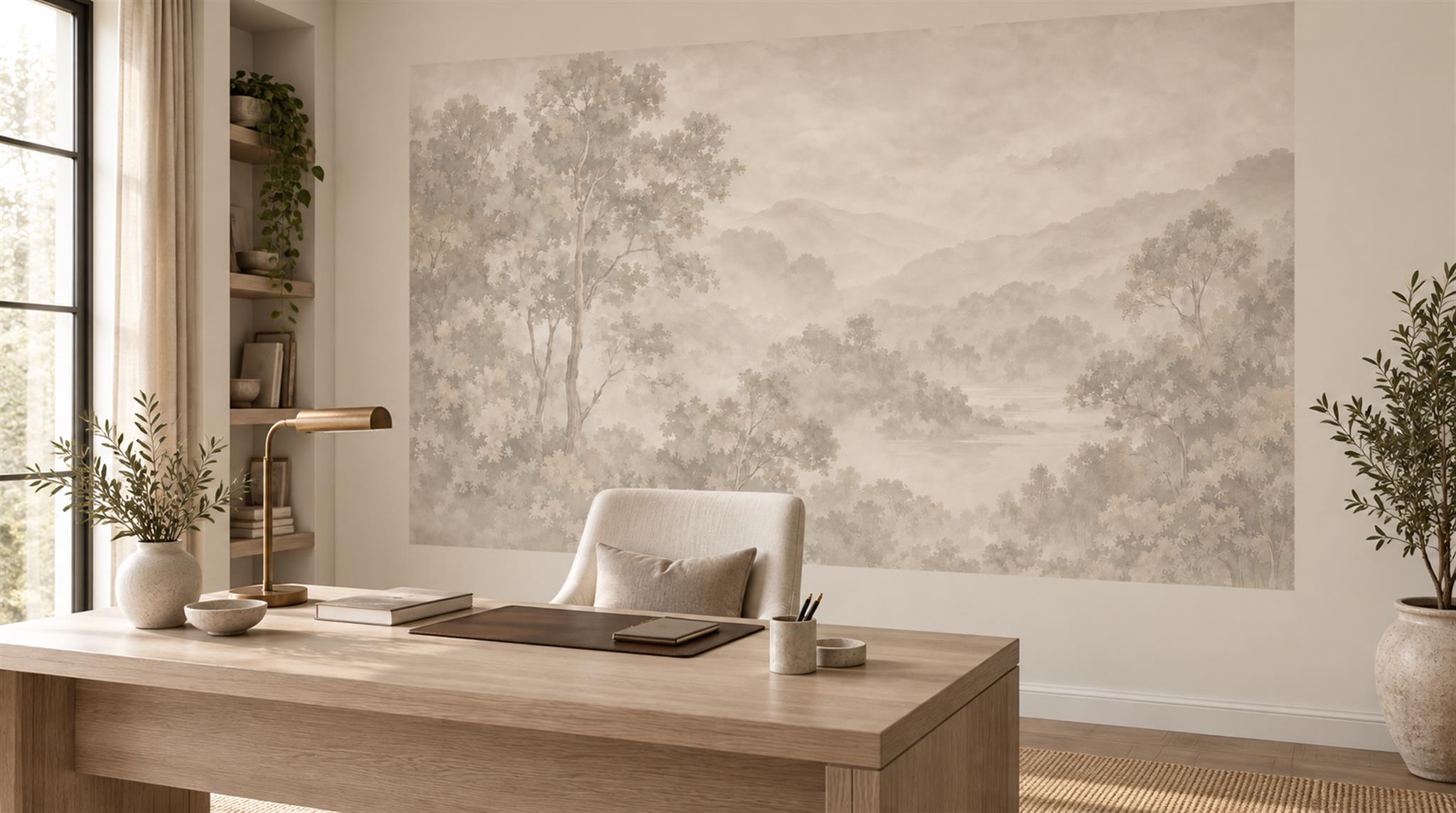 Ivory Decorative Wall Art Wallpaper Mural Scene