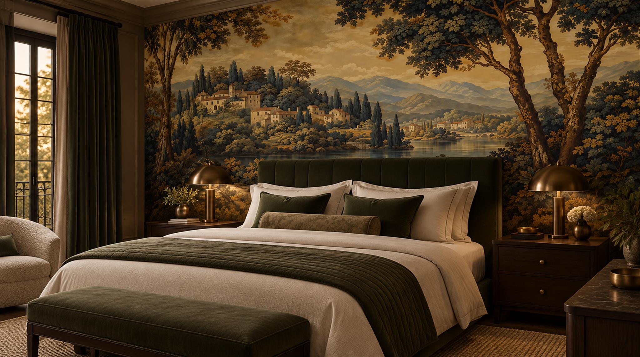 Sepia Decorative Wall Art Wallpaper Mural Scene