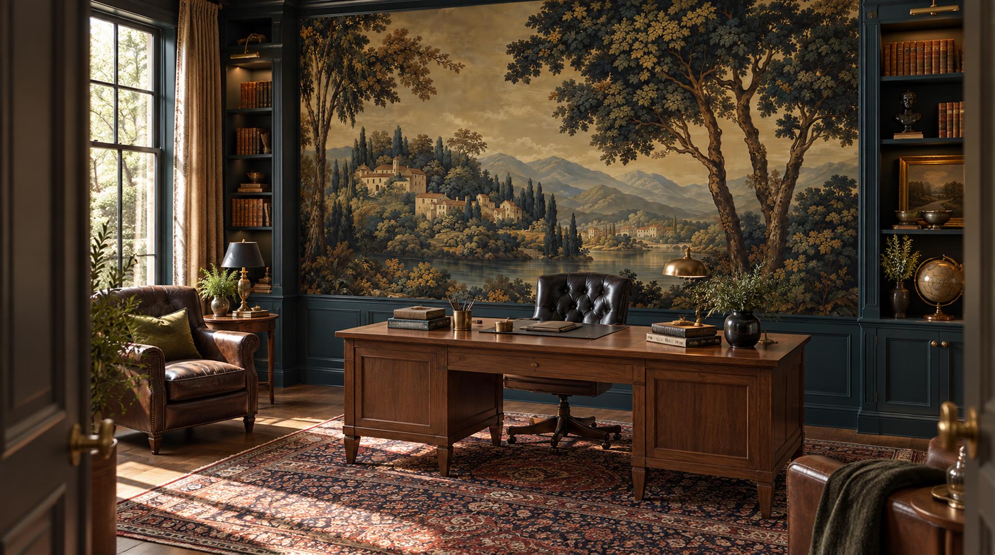 Sepia Decorative Wall Art Wallpaper Mural Scene