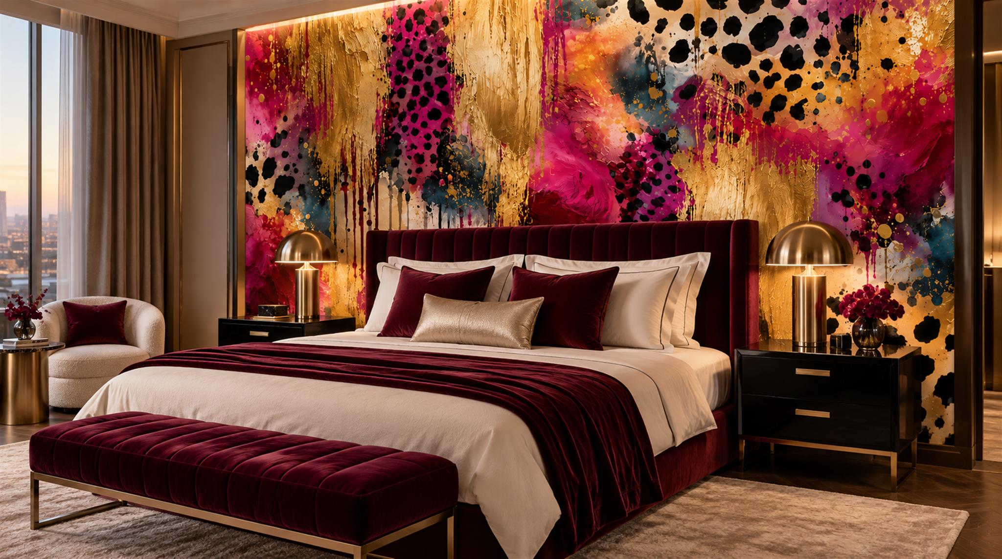 Neutral Decorative Wall Art Wallpaper Mural Scene