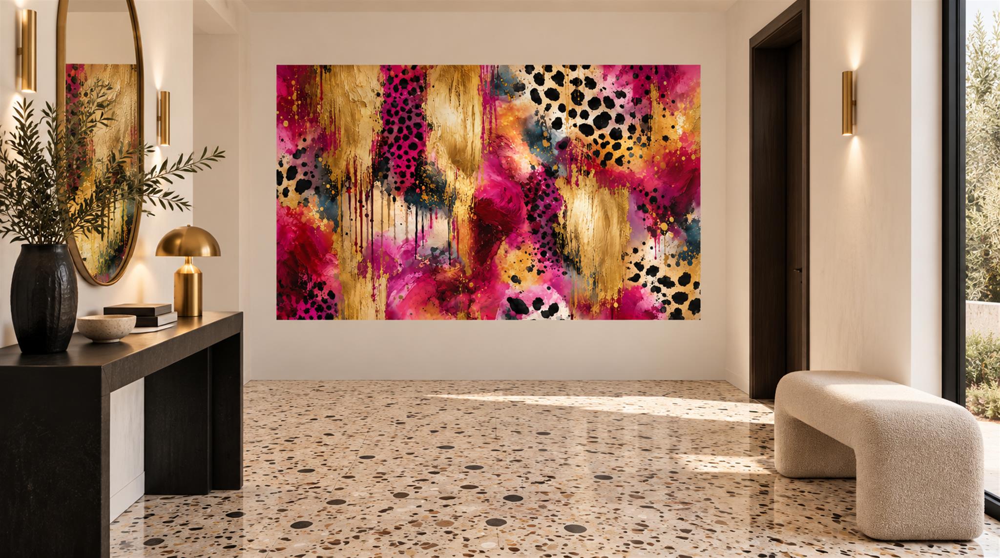 Neutral Decorative Wall Art Wallpaper Mural Scene