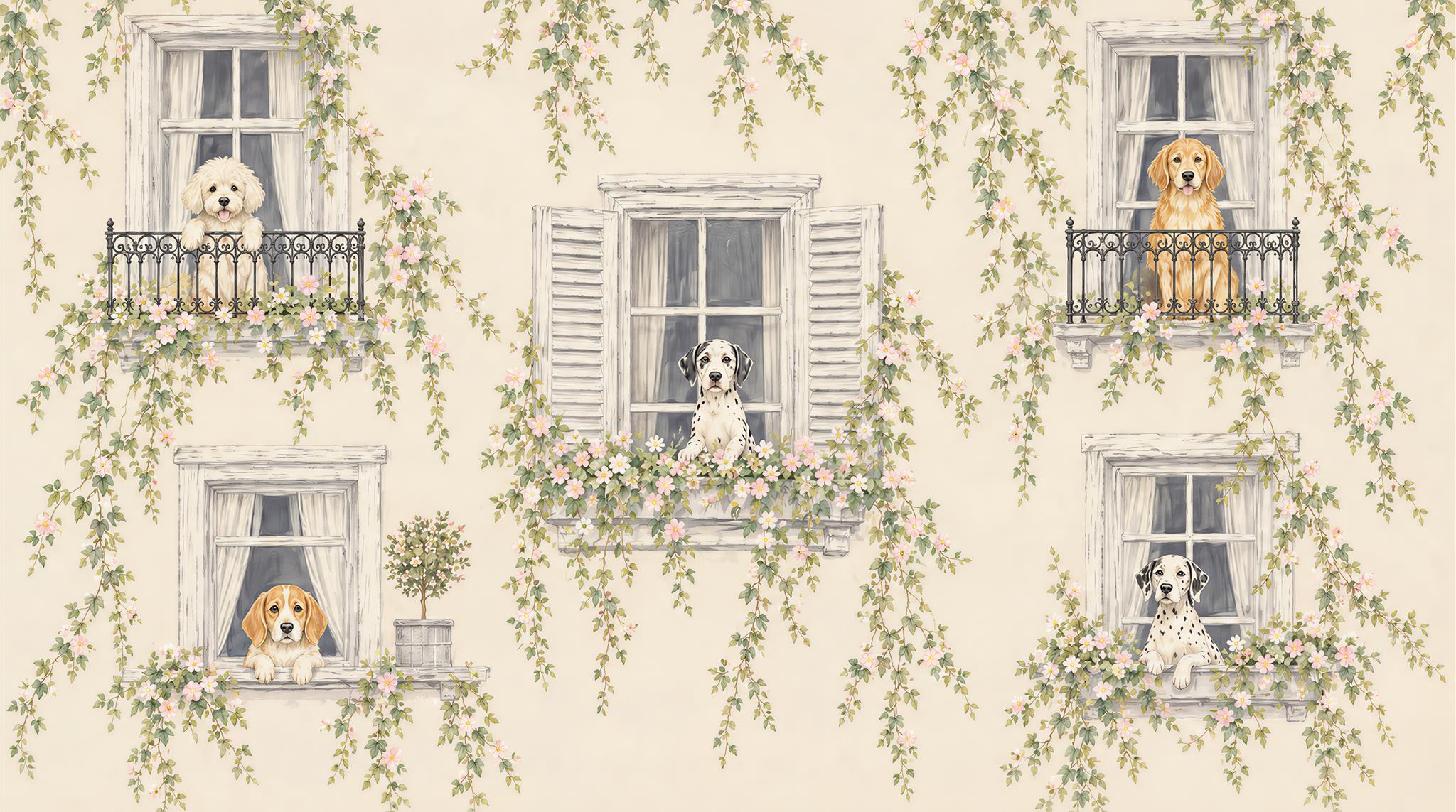 Neutral Decorative Wall Art Wallpaper Mural Main