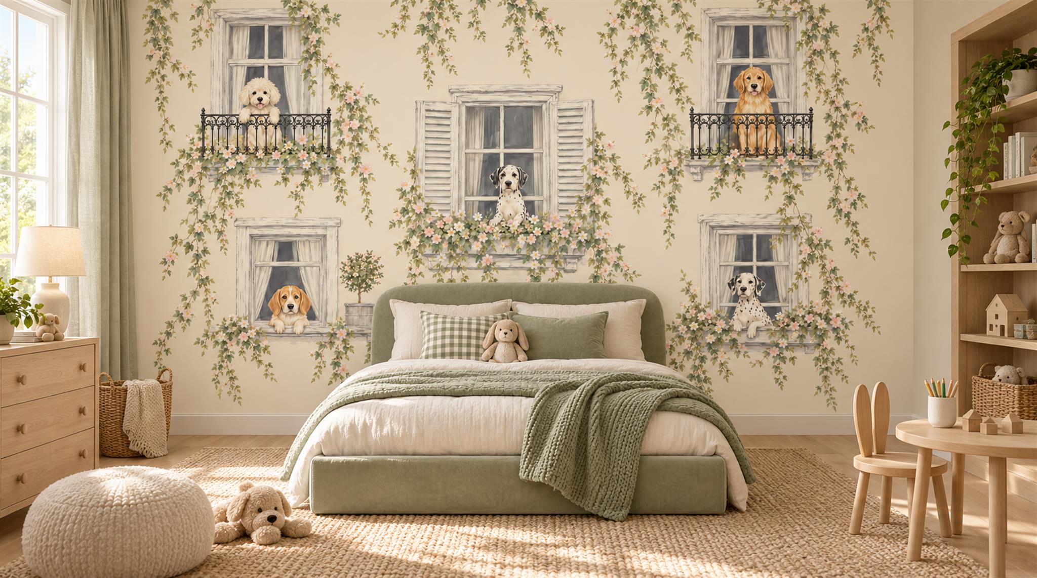 Neutral Decorative Wall Art Wallpaper Mural Main