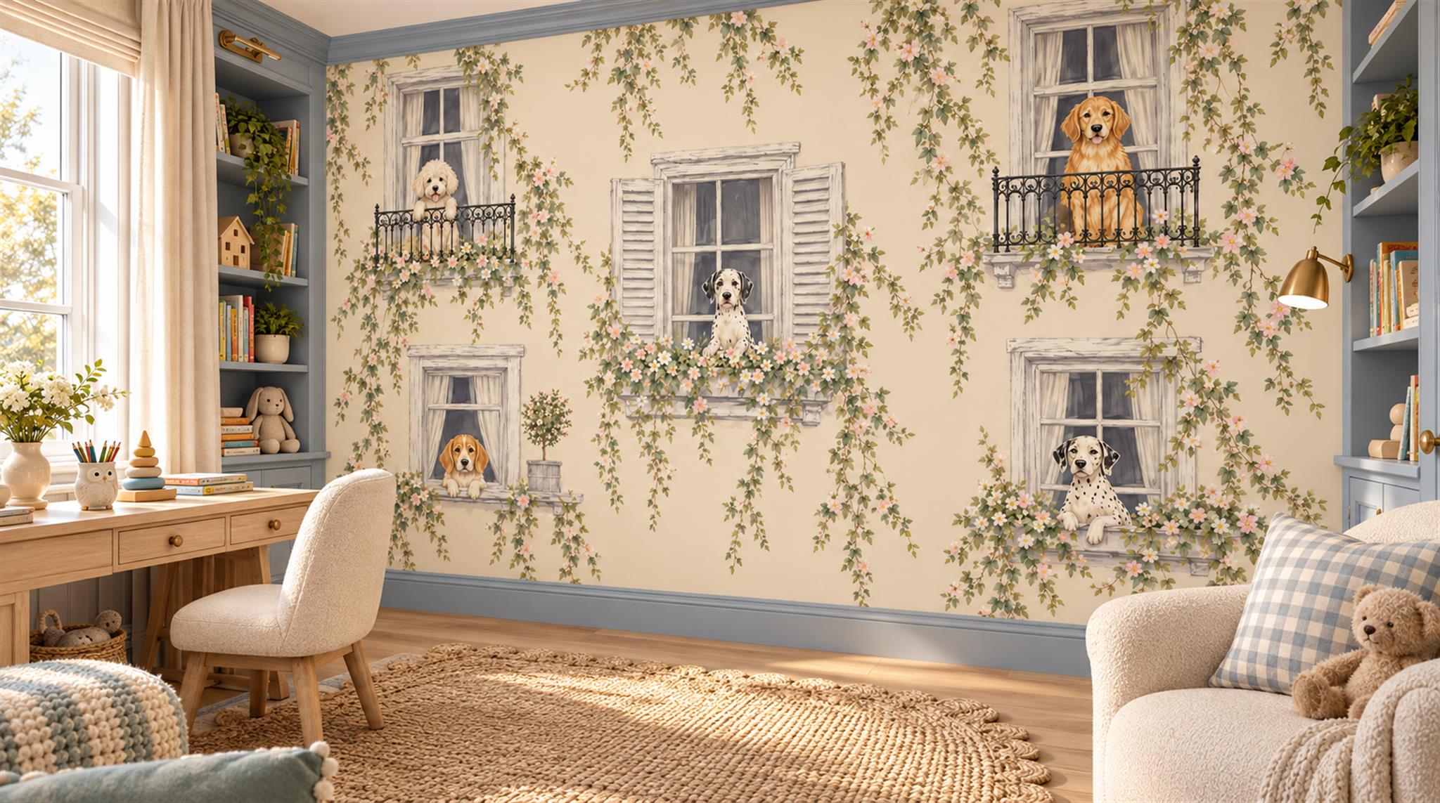 Neutral Decorative Wall Art Wallpaper Mural Scene