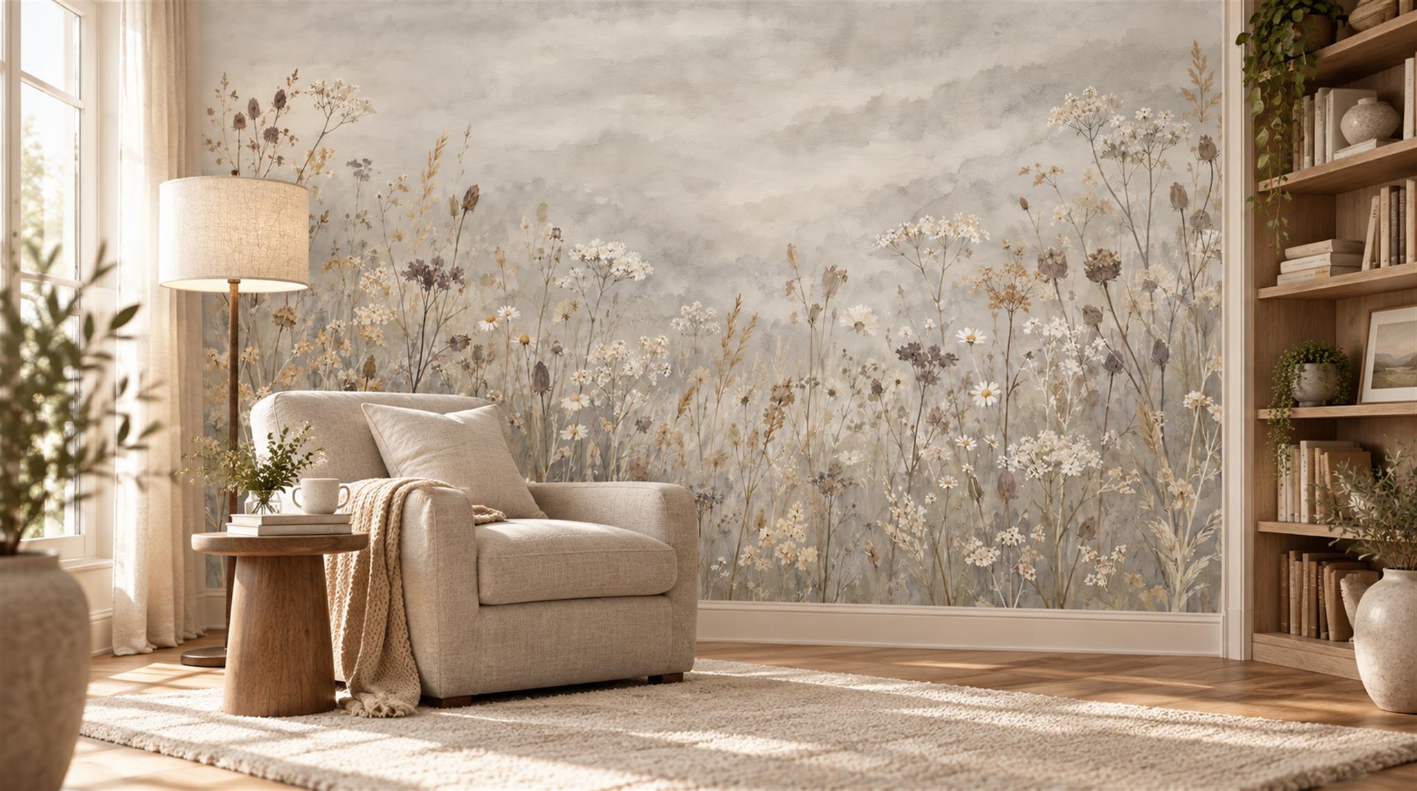 Ivory Decorative Wall Art Wallpaper Mural Scene