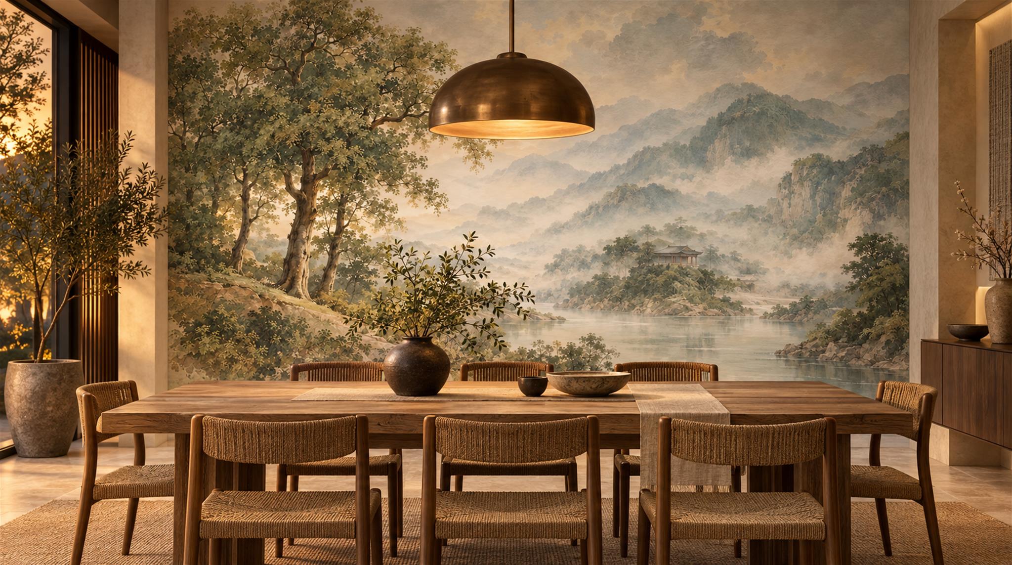 Ivory Decorative Wall Art Wallpaper Mural Scene